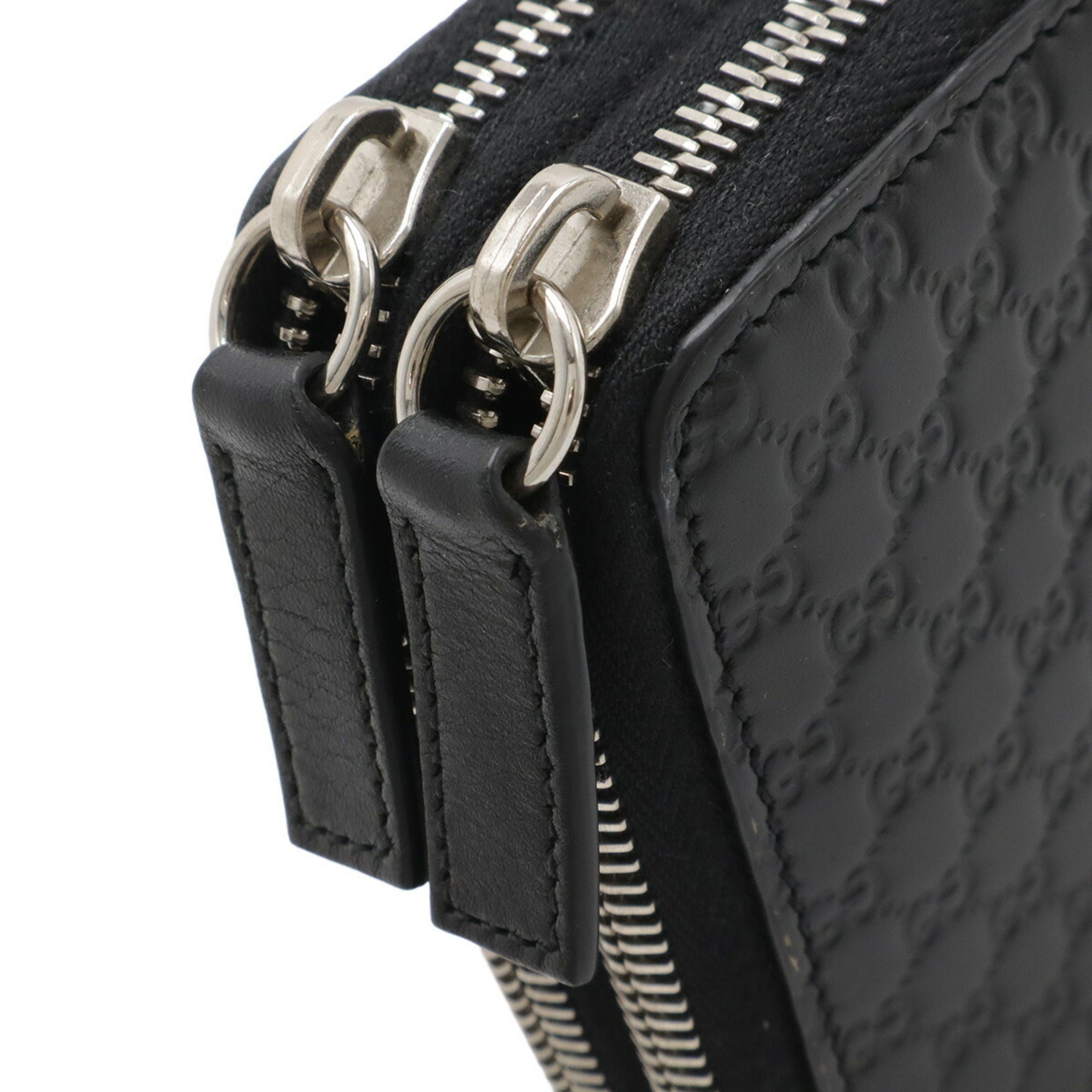 Gucci Black Leather Long Wallet (Bi-Fold) (Pre-Owned)