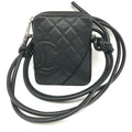 Chanel Black Leather Pochette Shoulder Bag