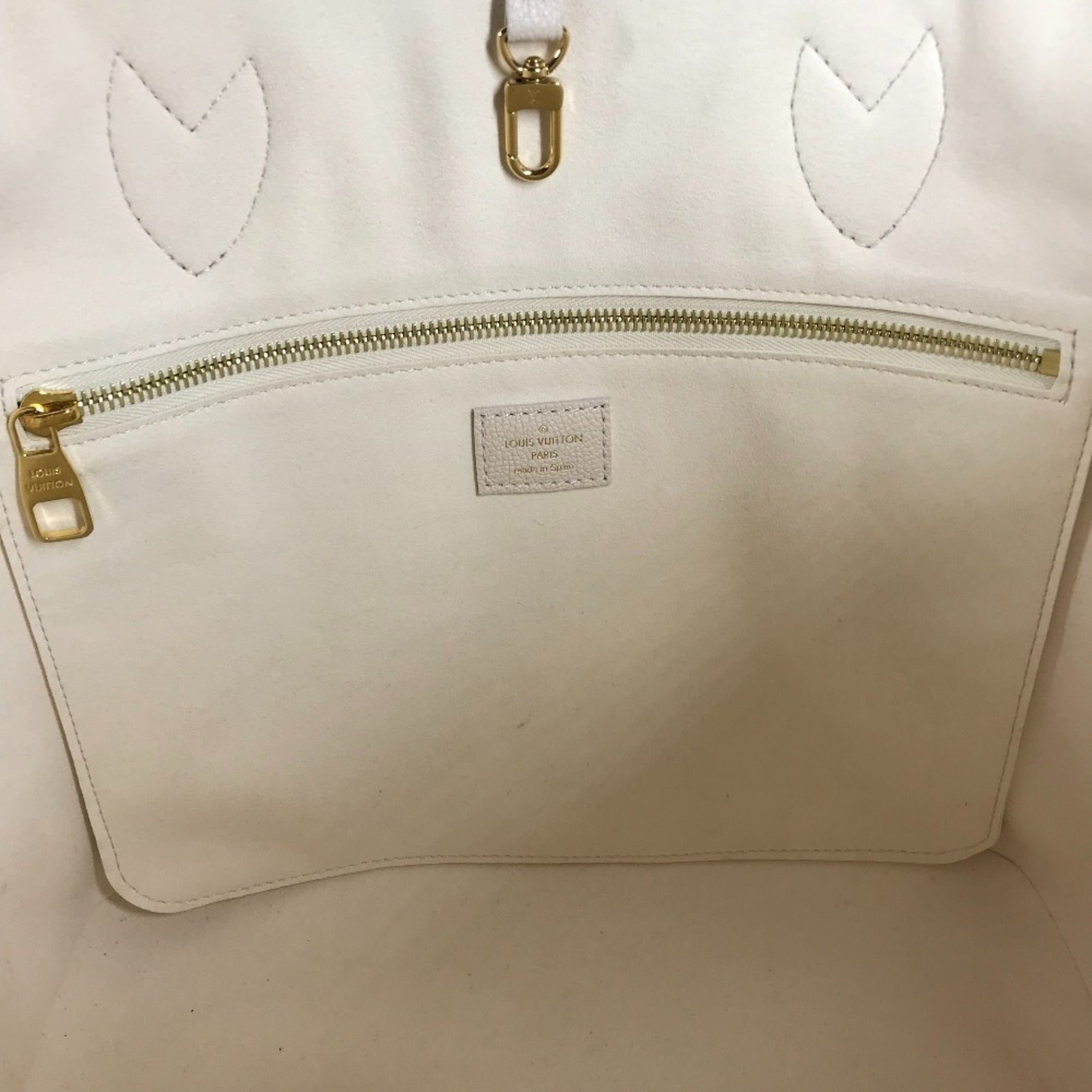 Louis Vuitton Beige Monogram Empreinte Pouch Shoulder Bag Tote Bag