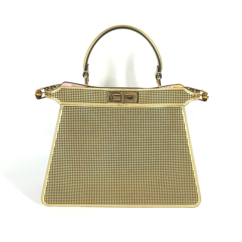 Fendi Gold Leather Handbag