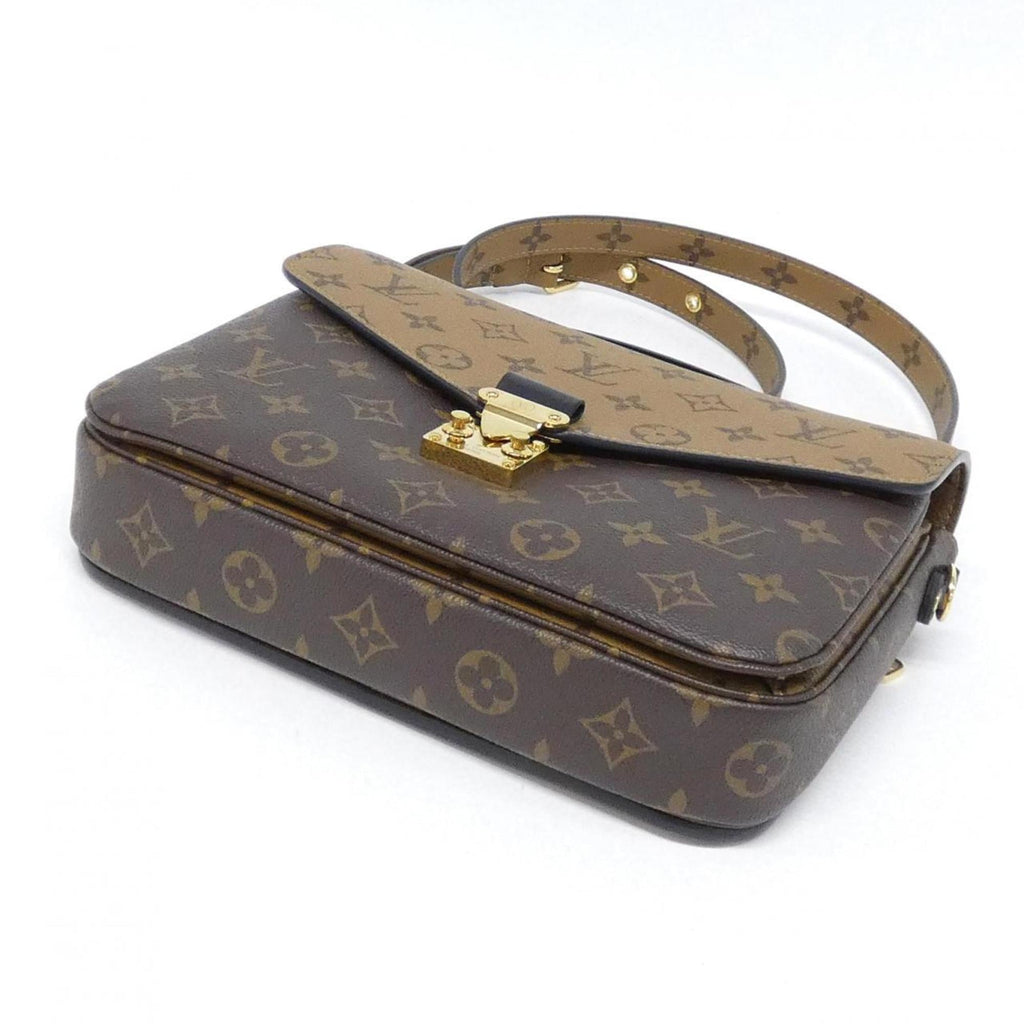 Louis Vuitton Marron Coated Canvas Handbag Pochette