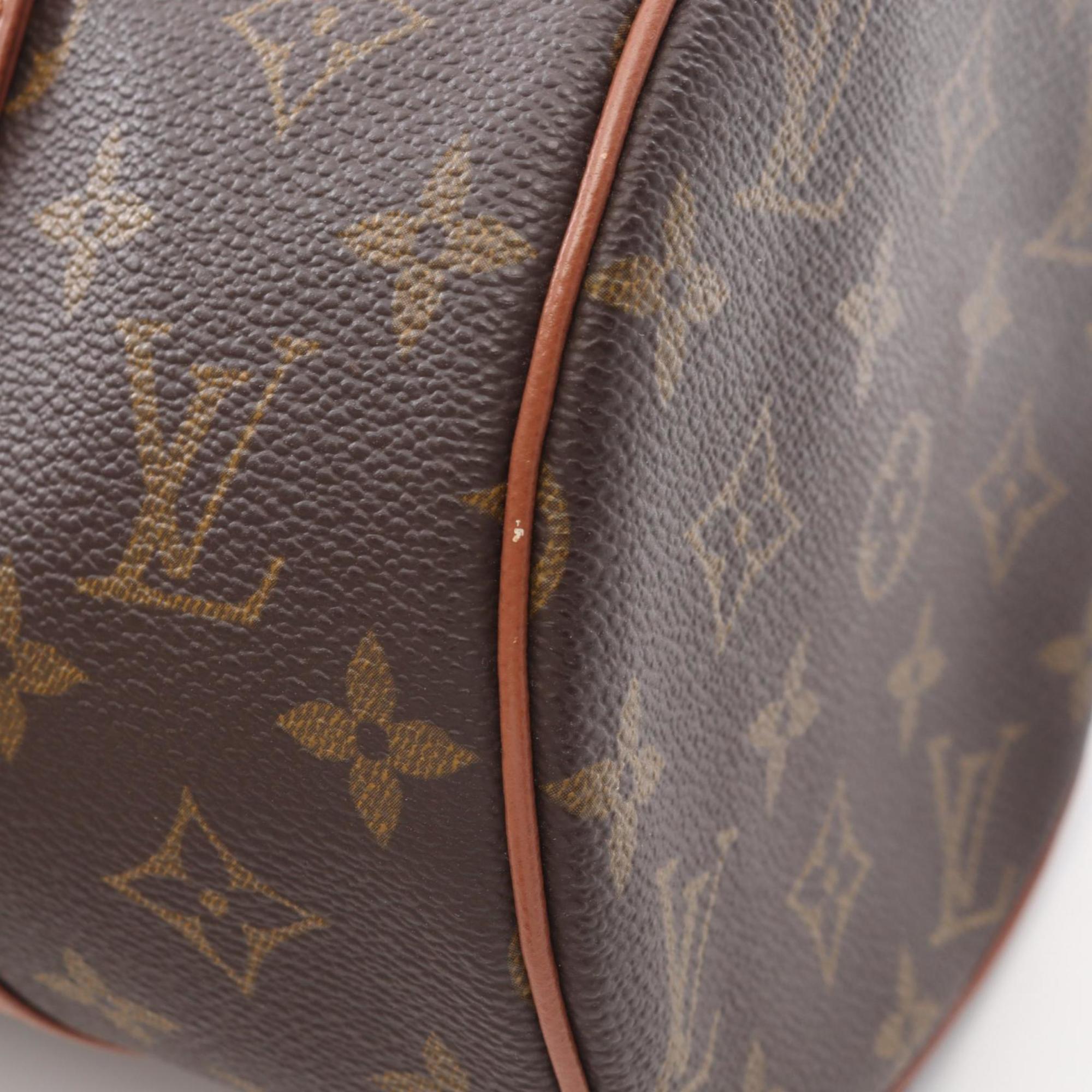 Louis Vuitton Brown Monogram Coated Canvas Leather Handbag