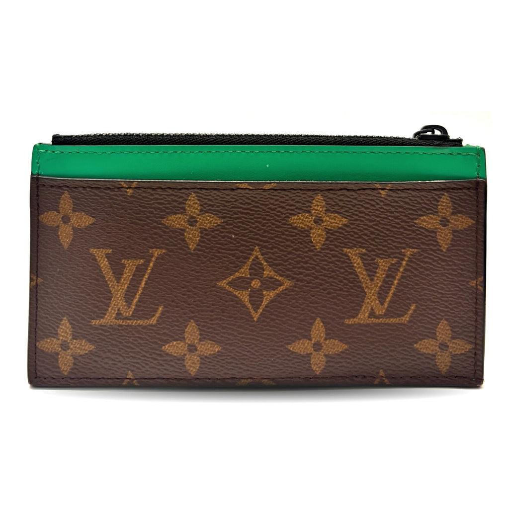 Louis Vuitton Monogram Macassar Green Monogram Macassar Coin Purse/Coin Case