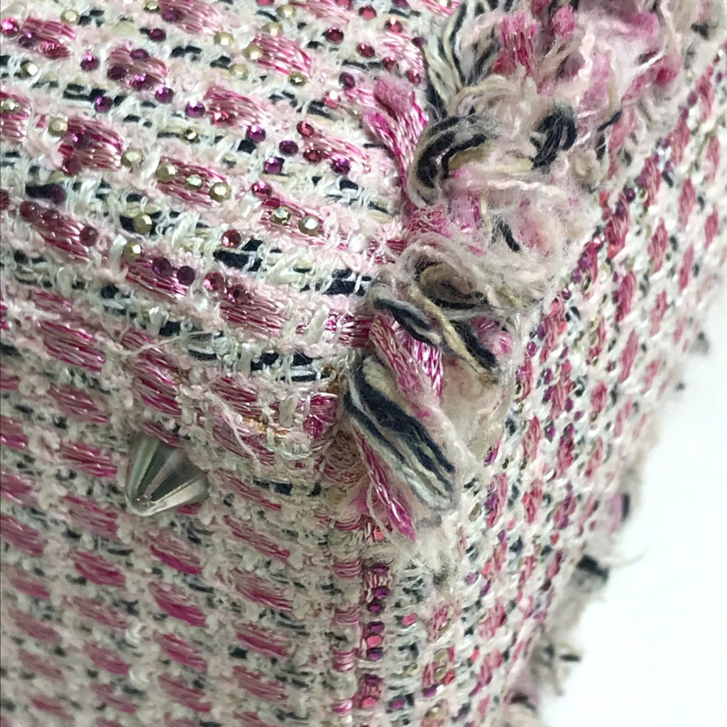 Christian Dior Pink Tweed Handbag (Pre-Owned)