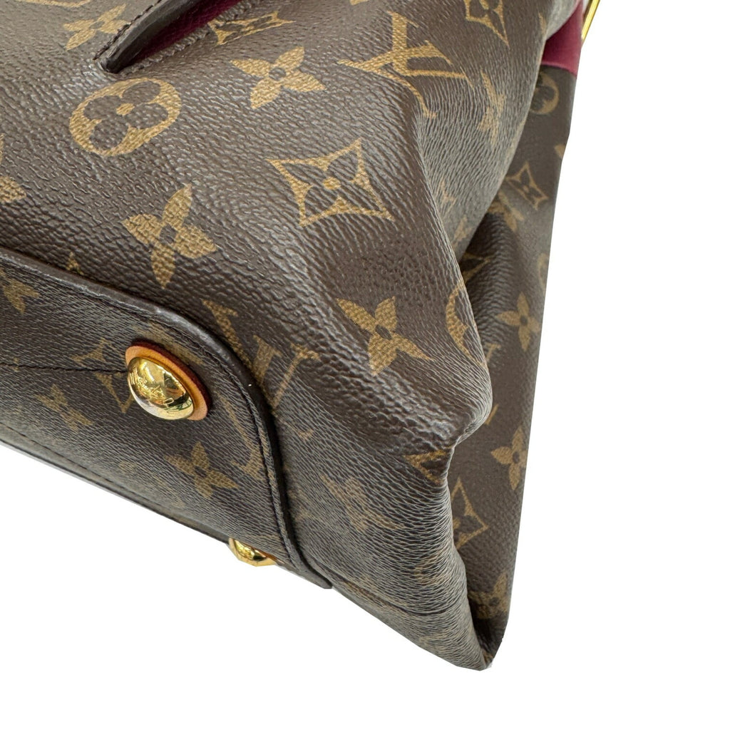 Louis Vuitton Bordeaux Brown Monogram Leather Handbag Tote Bag