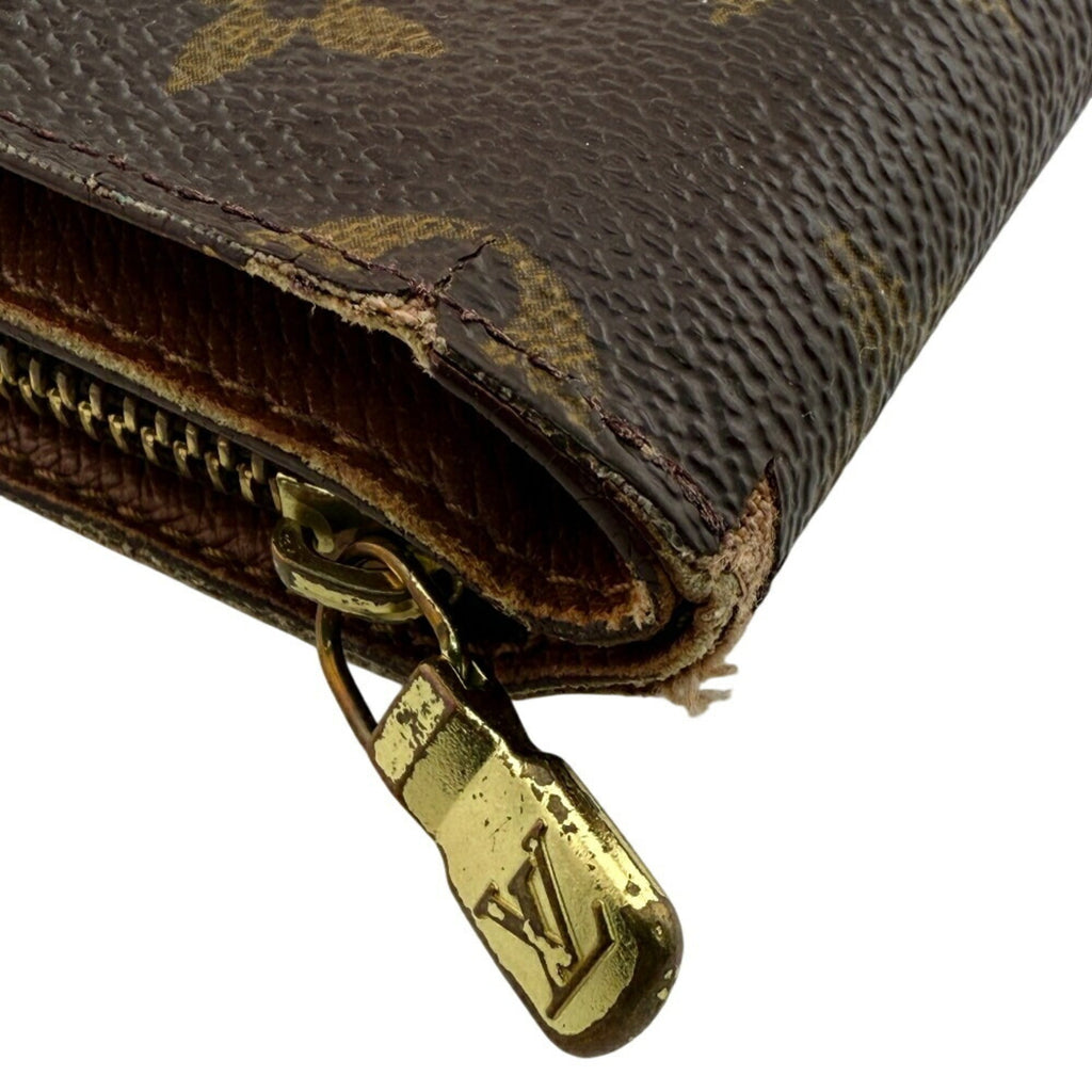 Louis Vuitton Brown Monogram Leather Wallet