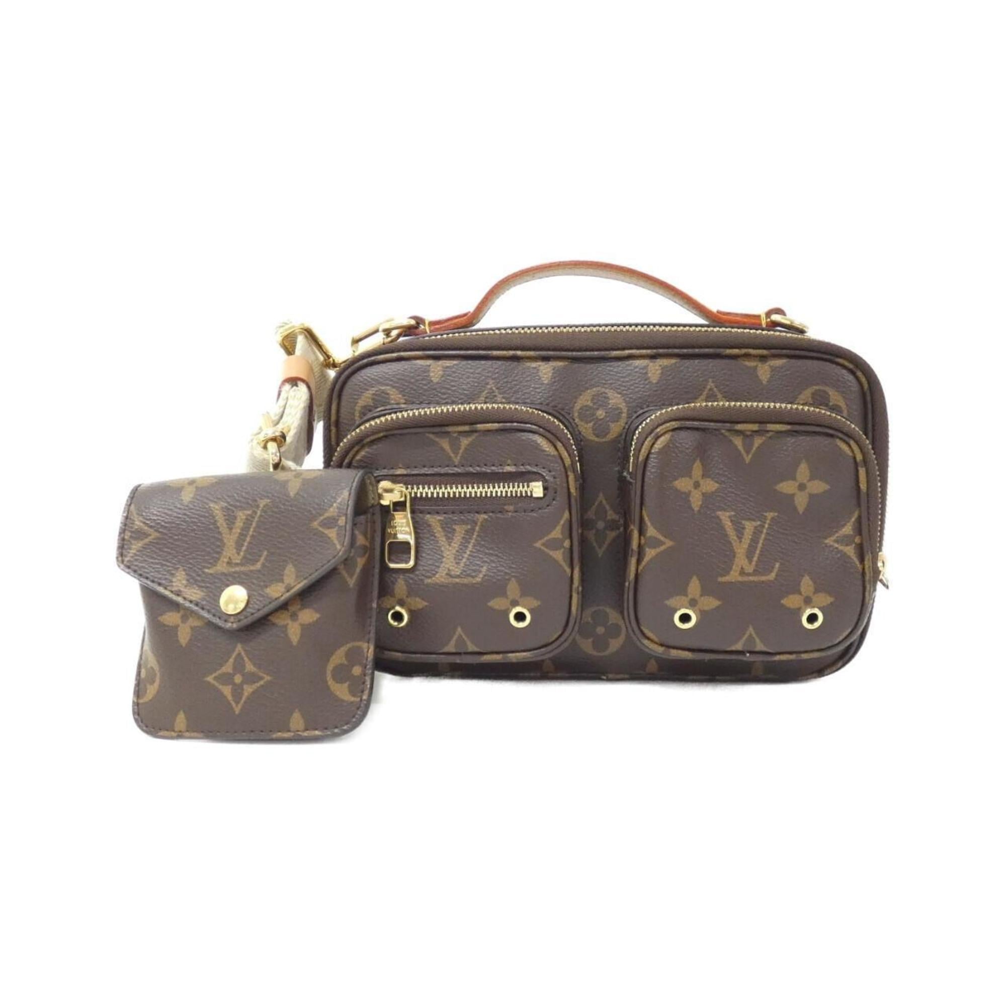 Louis Vuitton Marron Coated Canvas Pouch Shoulder Bag