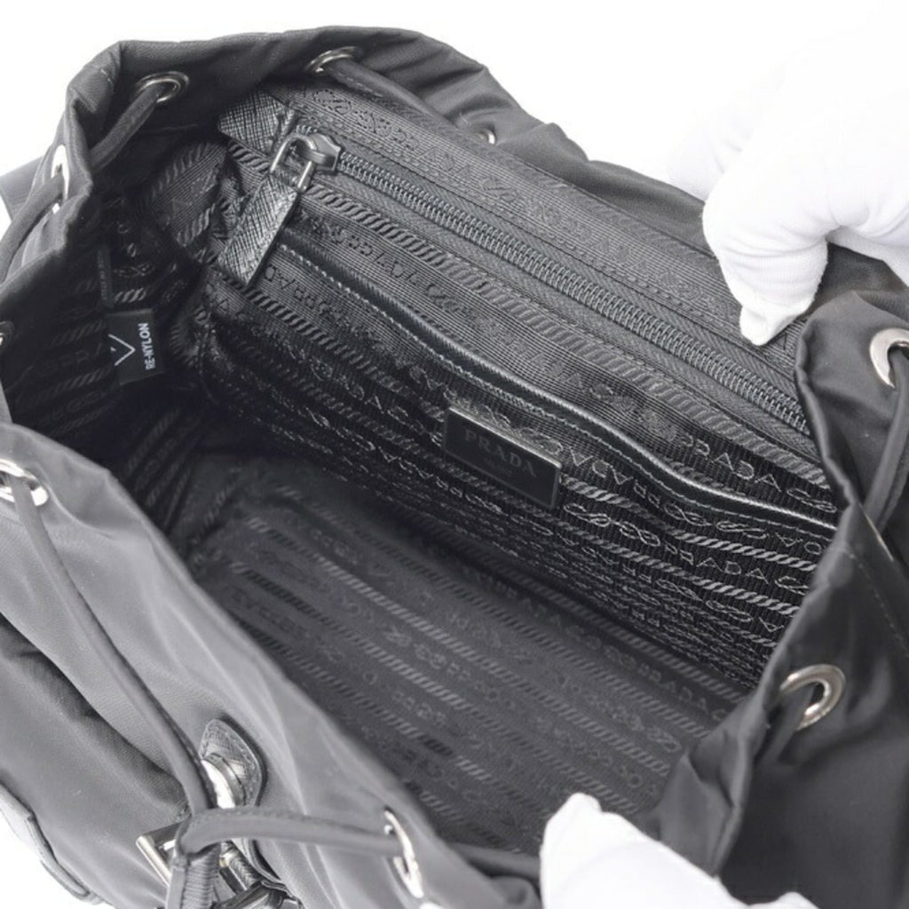 Prada Black Fabric Backpack