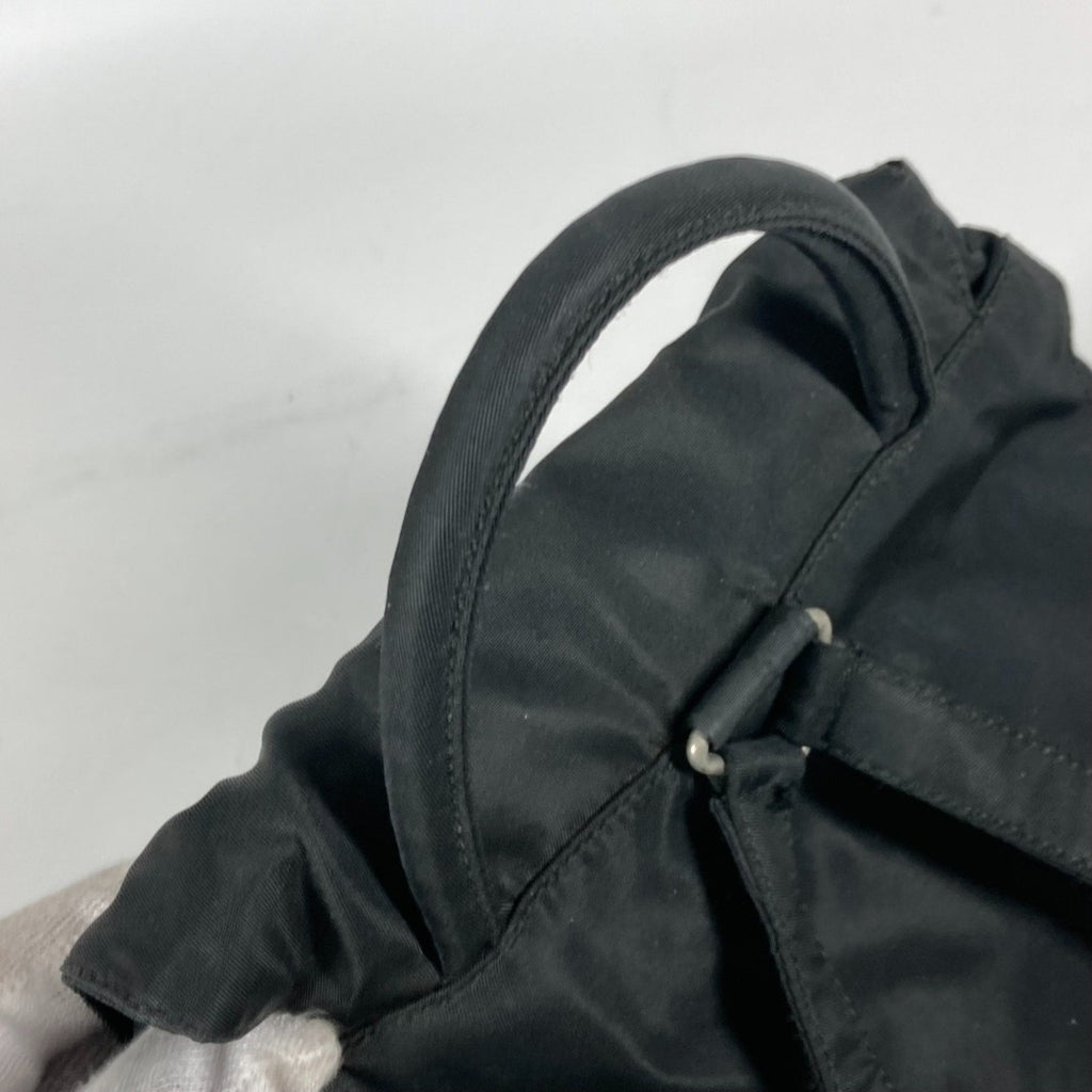 Prada Black Cloth Backpack