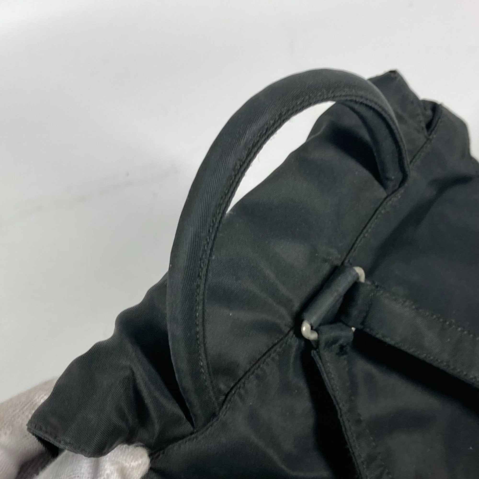 Prada Black Cloth Backpack