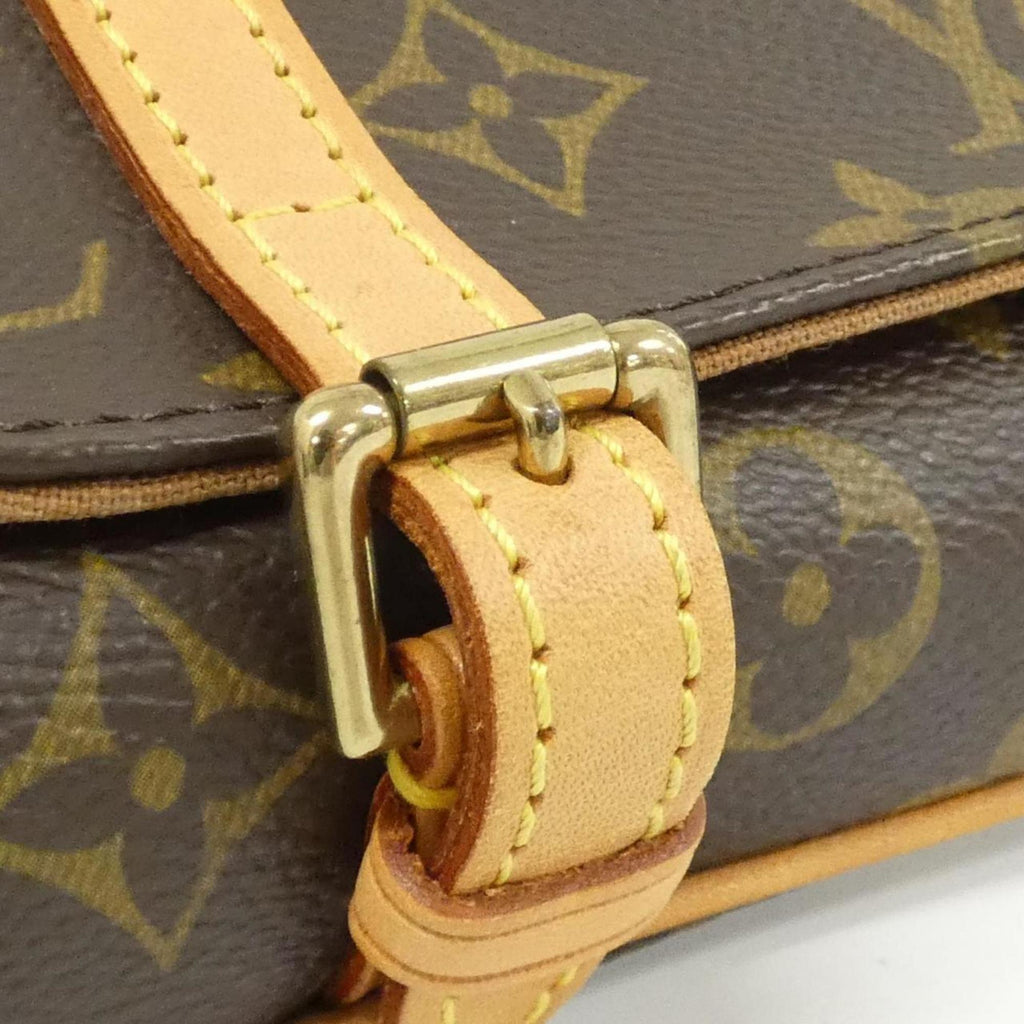 Louis Vuitton Monogram Marron Coated Canvas Fanny Pack Pochette