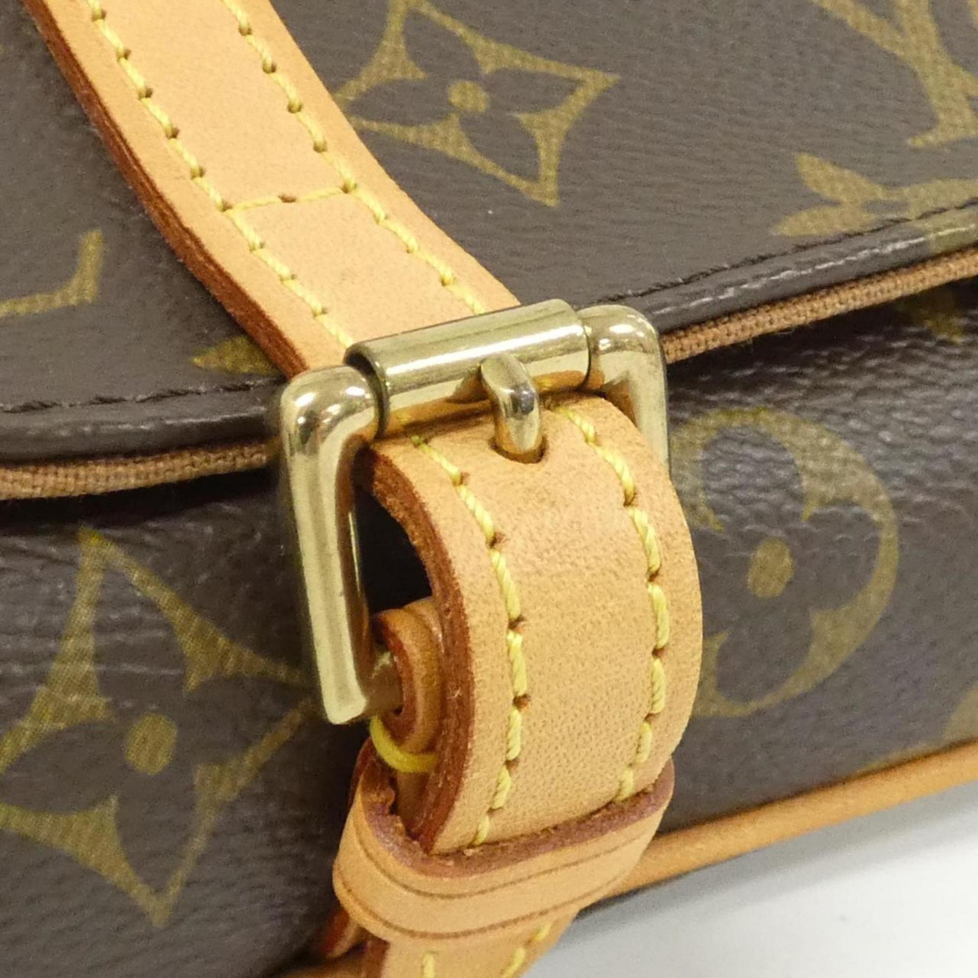 Louis Vuitton Monogram Marron Coated Canvas Fanny Pack Pochette