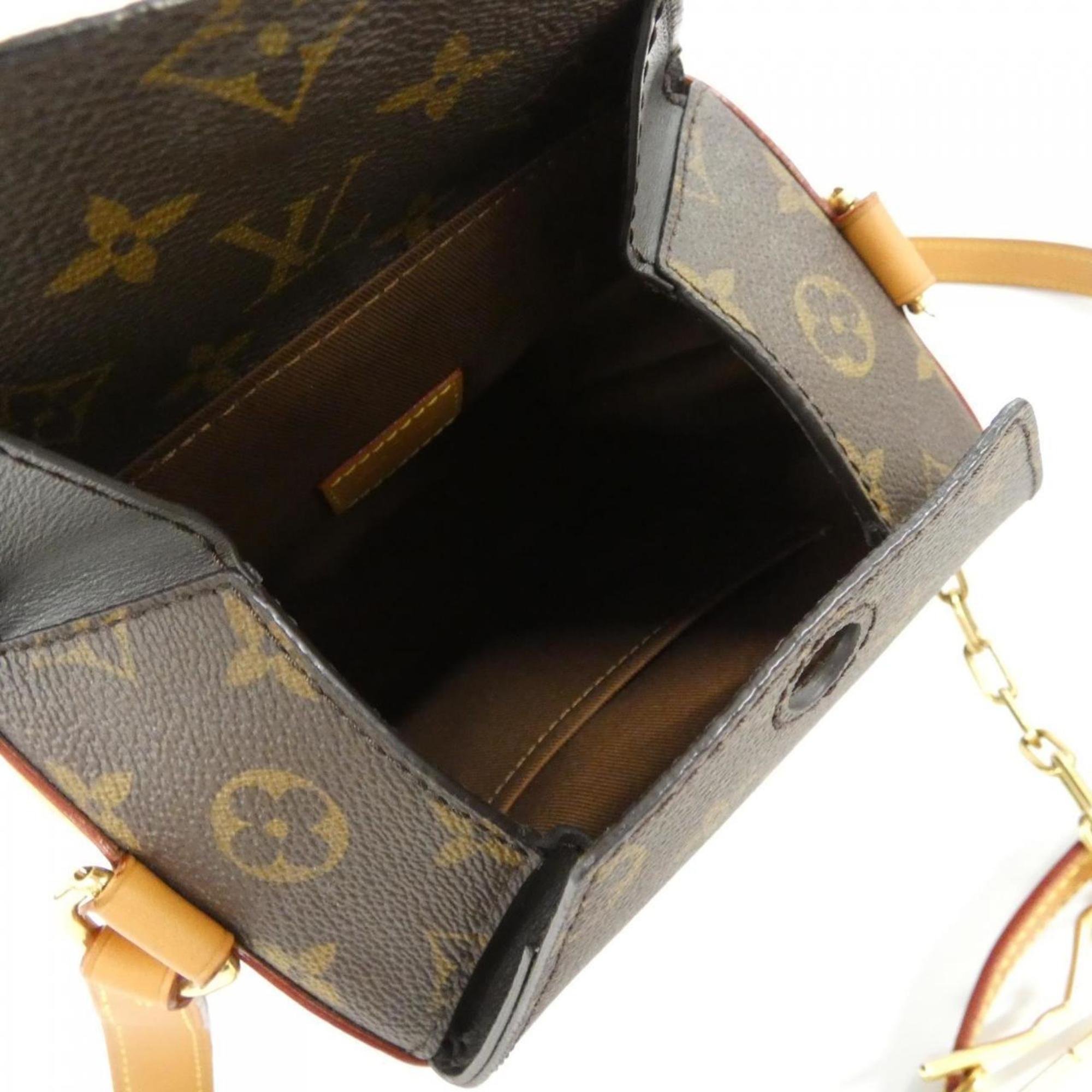 Louis Vuitton Marron Coated Canvas Shoulder Bag