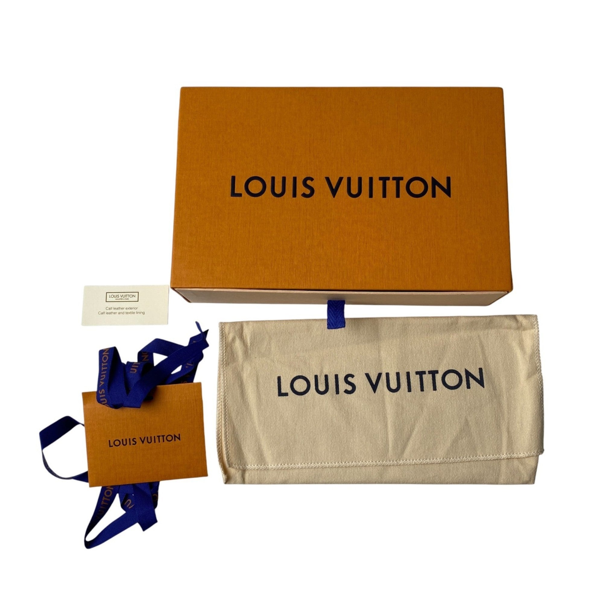 Louis Vuitton Navy Leather Long Wallet