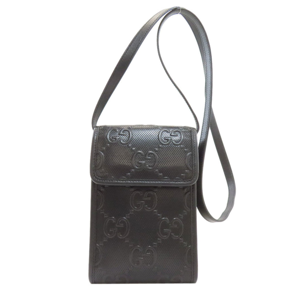 Gucci Black Leather Shoulder Bag (Pre-Owned)
