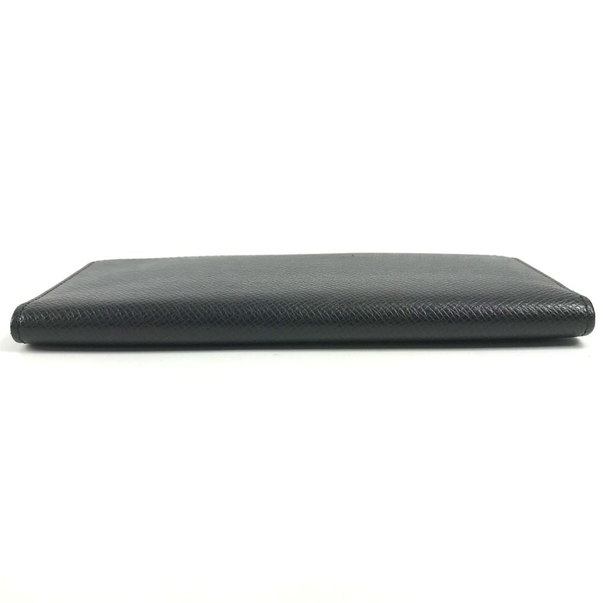 Louis Vuitton Taiga Ardoise Black Taiga Leather Long Wallet