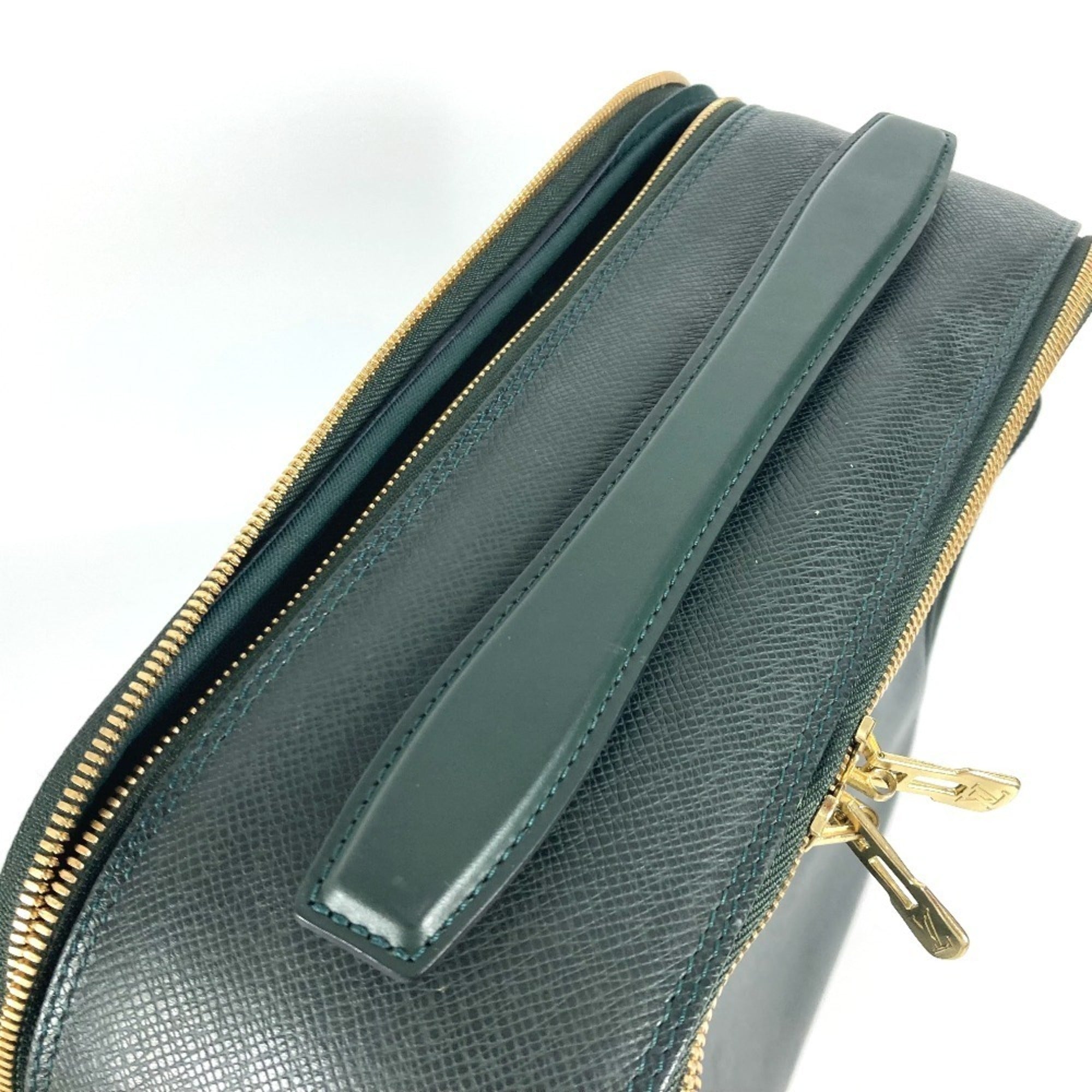 Louis Vuitton Episea Khaki Taiga Leather Handbag Shoulder Bag