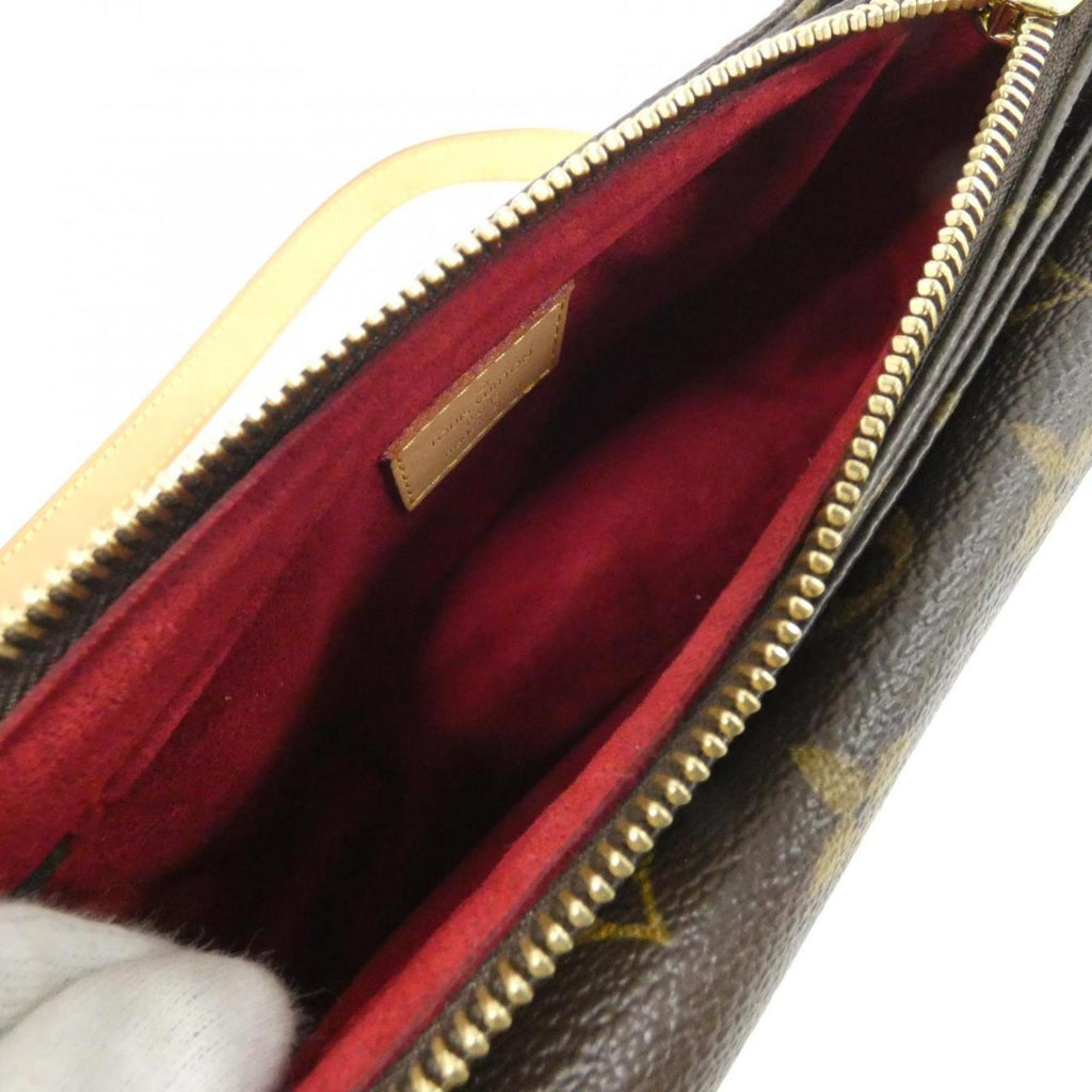 Louis Vuitton Brown Coated Canvas Shoulder Bag