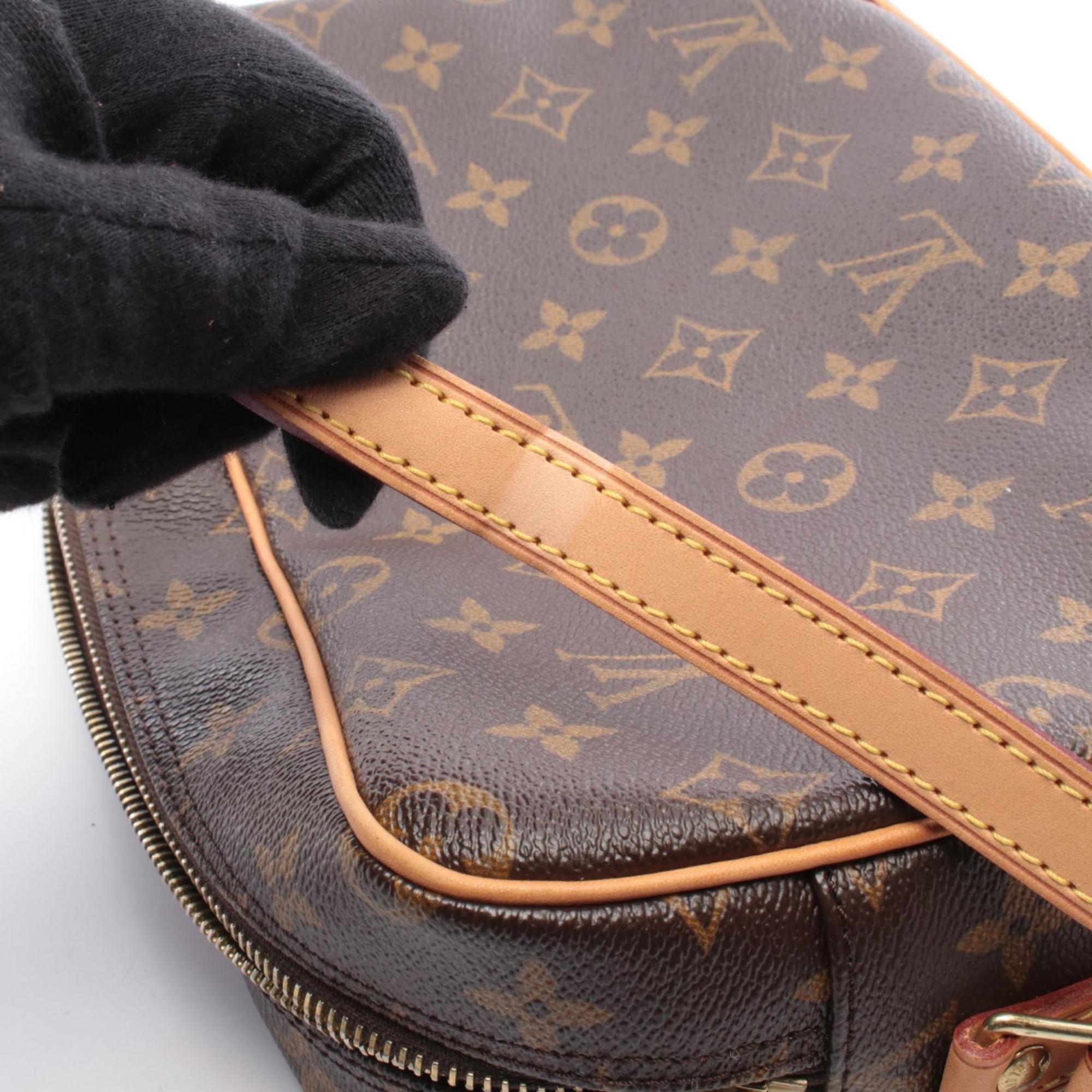 Louis Vuitton Brown Monogram Coated Canvas Leather Handbag Shoulder Bag