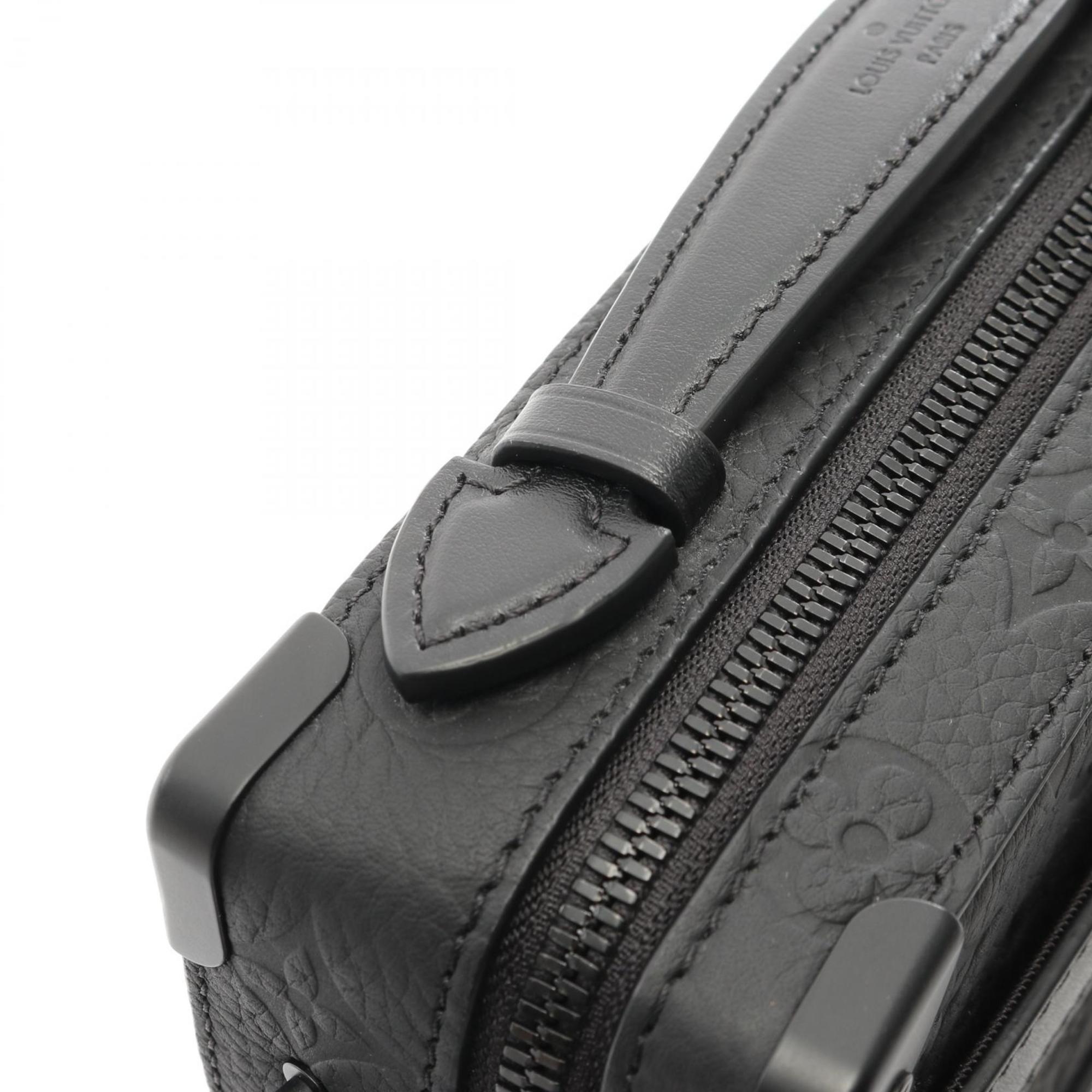Louis Vuitton Black Leather Shoulder Bag
