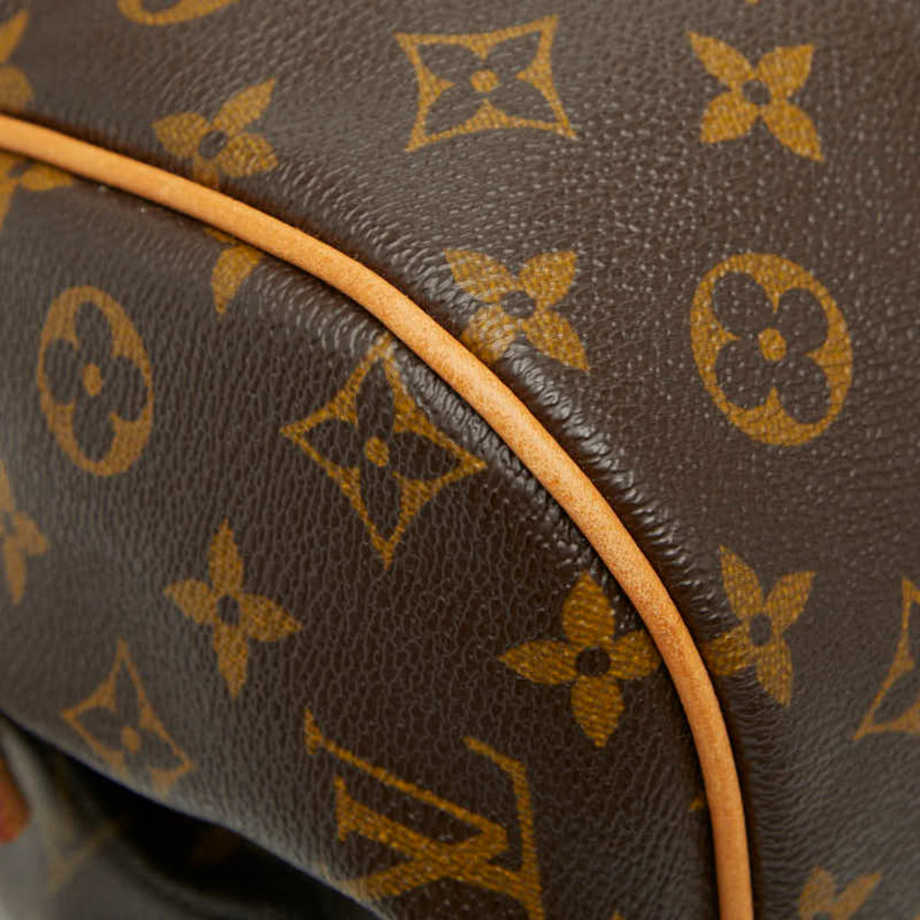 Louis Vuitton Brown Pvc Leather Handbag Tote Bag