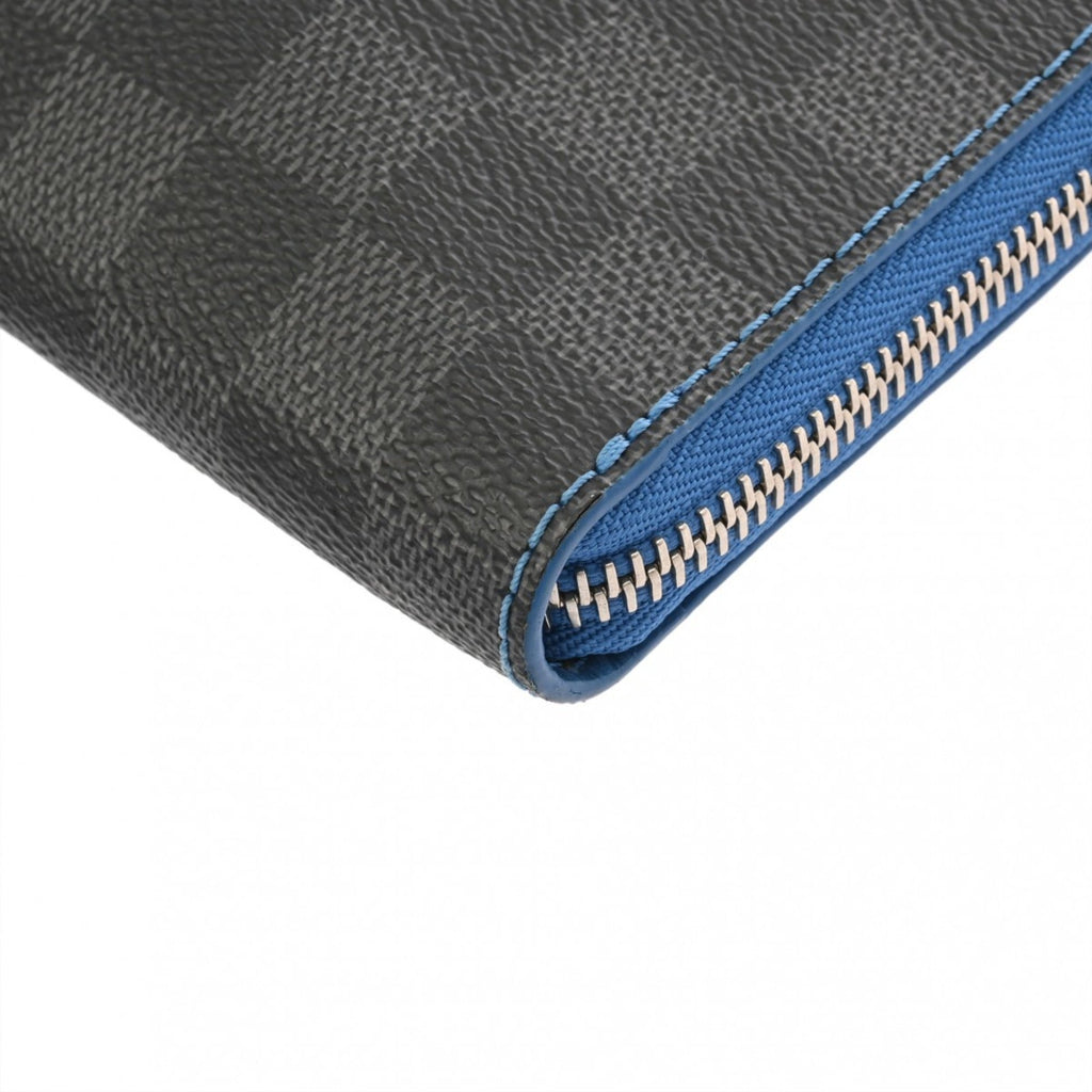 Louis Vuitton Black Gray Damier Canvas Clutch Bag Pochette
