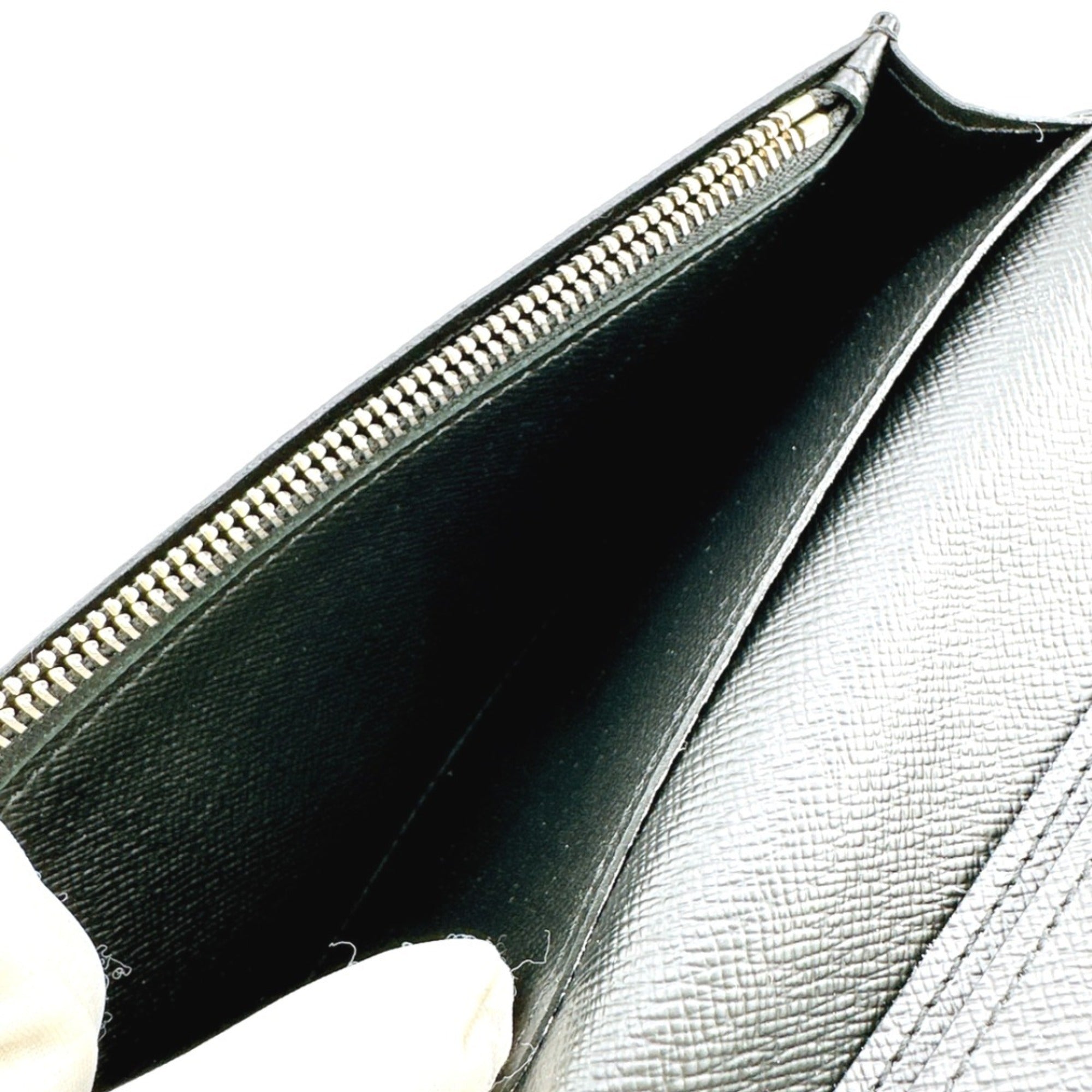 Louis Vuitton Black Noir Epi Leather Long Wallet
