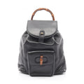 Gucci Black Leather Backpack (Pre-Owned)