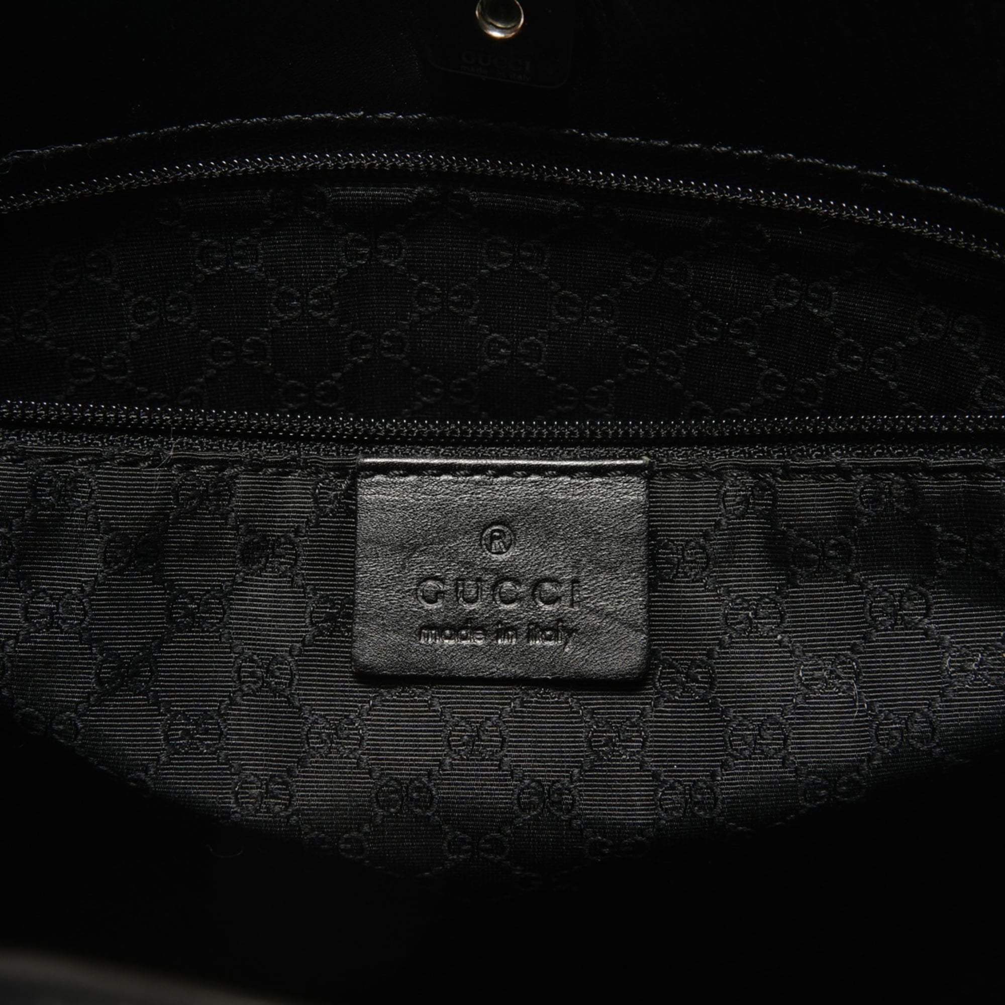 Gucci Black Leather Tote Bag (Pre-Owned)