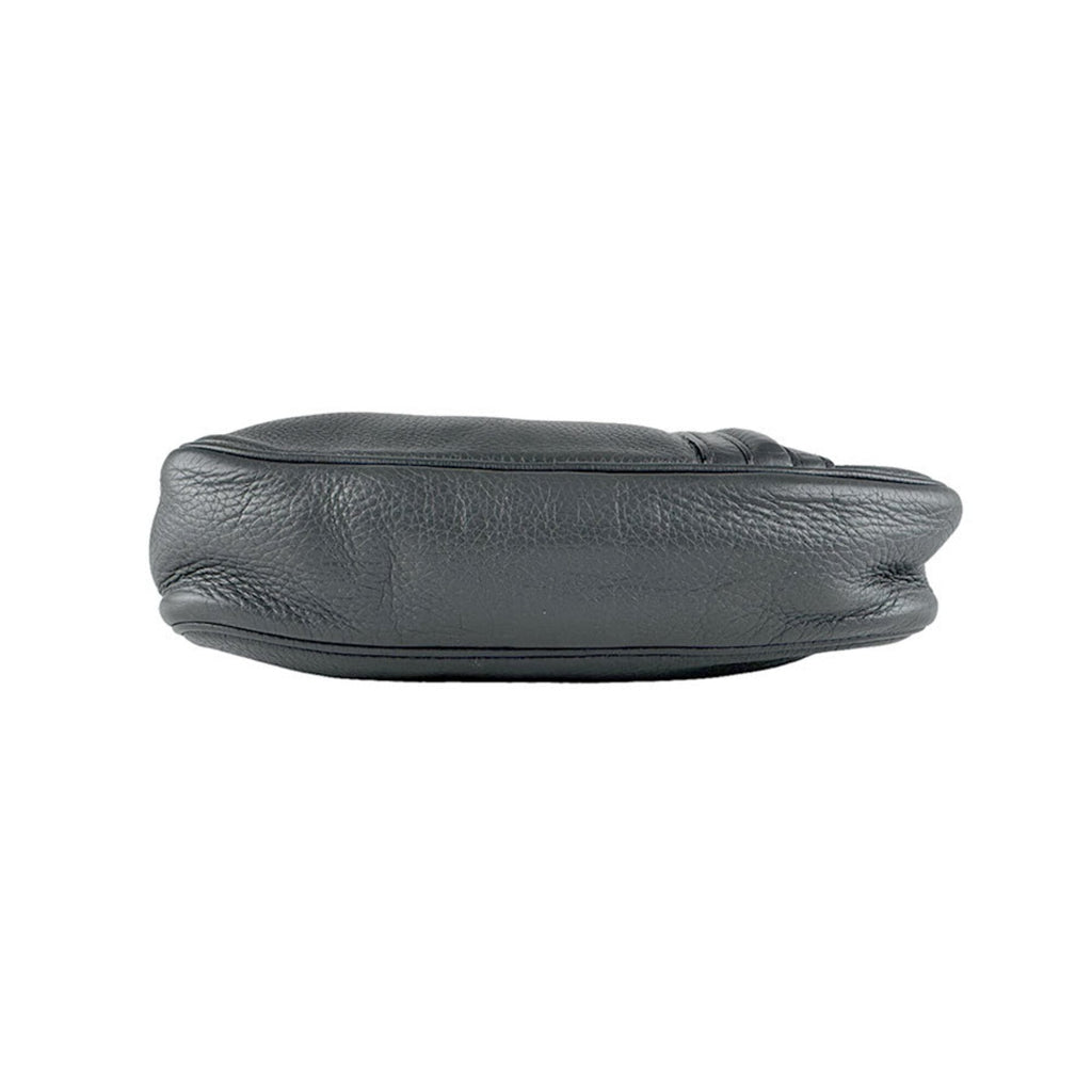 Gucci Dark Gray Leather Shoulder Bag (Pre-Owned)