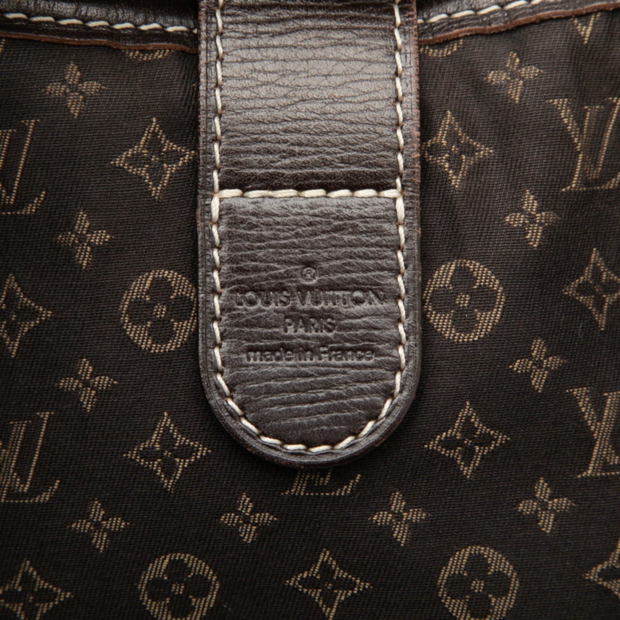 Louis Vuitton Brown Canvas Leather Shoulder Bag Tote Bag