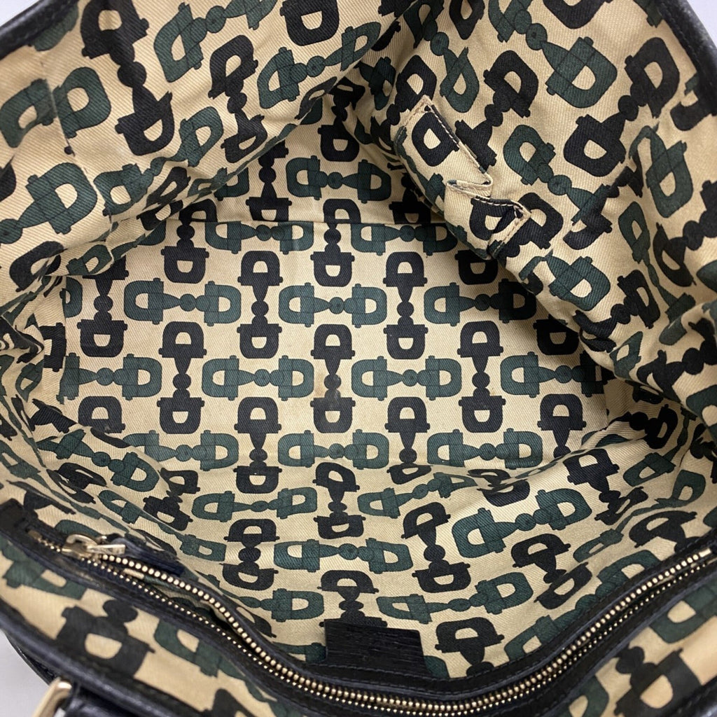 Gucci Black Canvas Tote Bag (Pre-Owned)