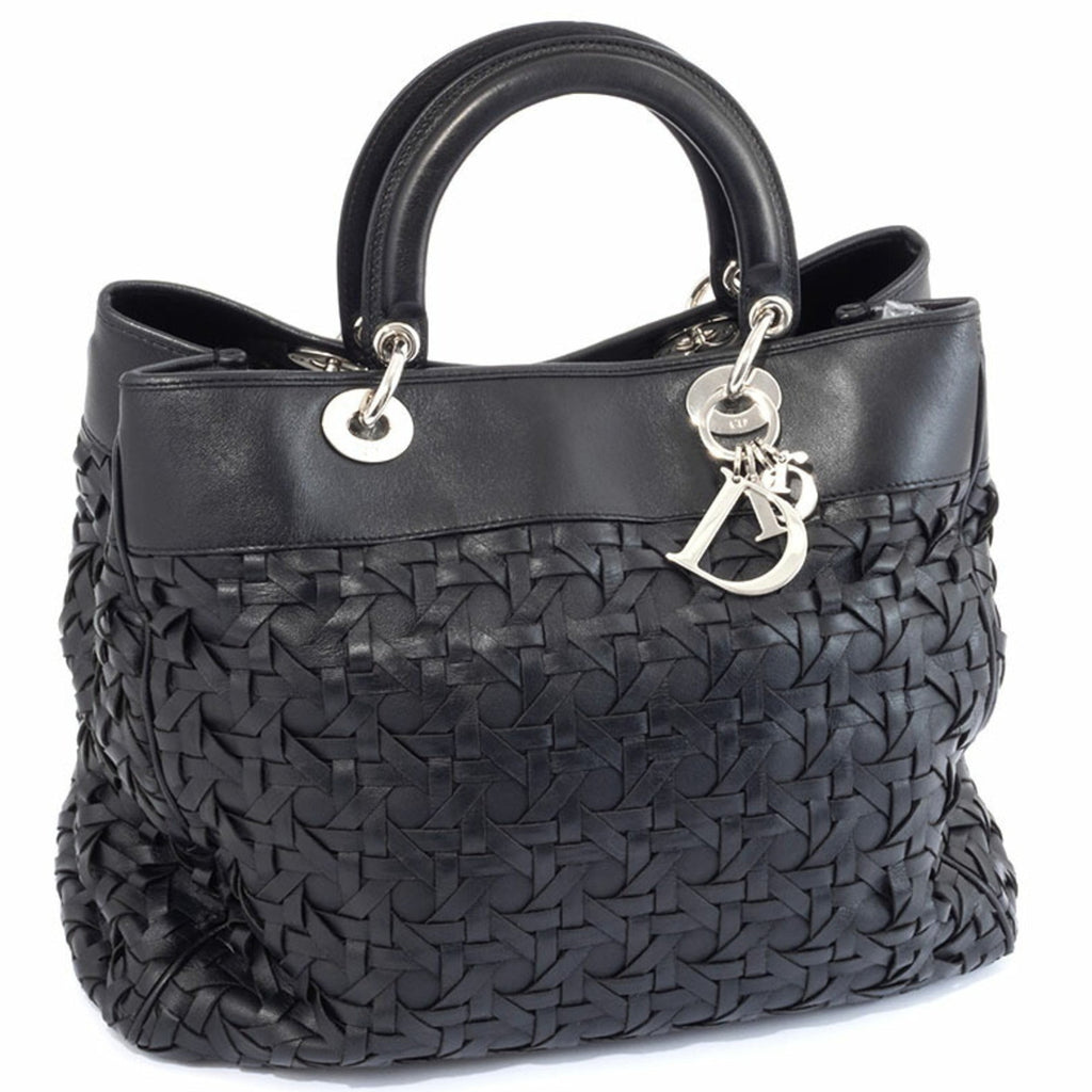 Christian Dior Black Leather Handbag (Pre-Owned)