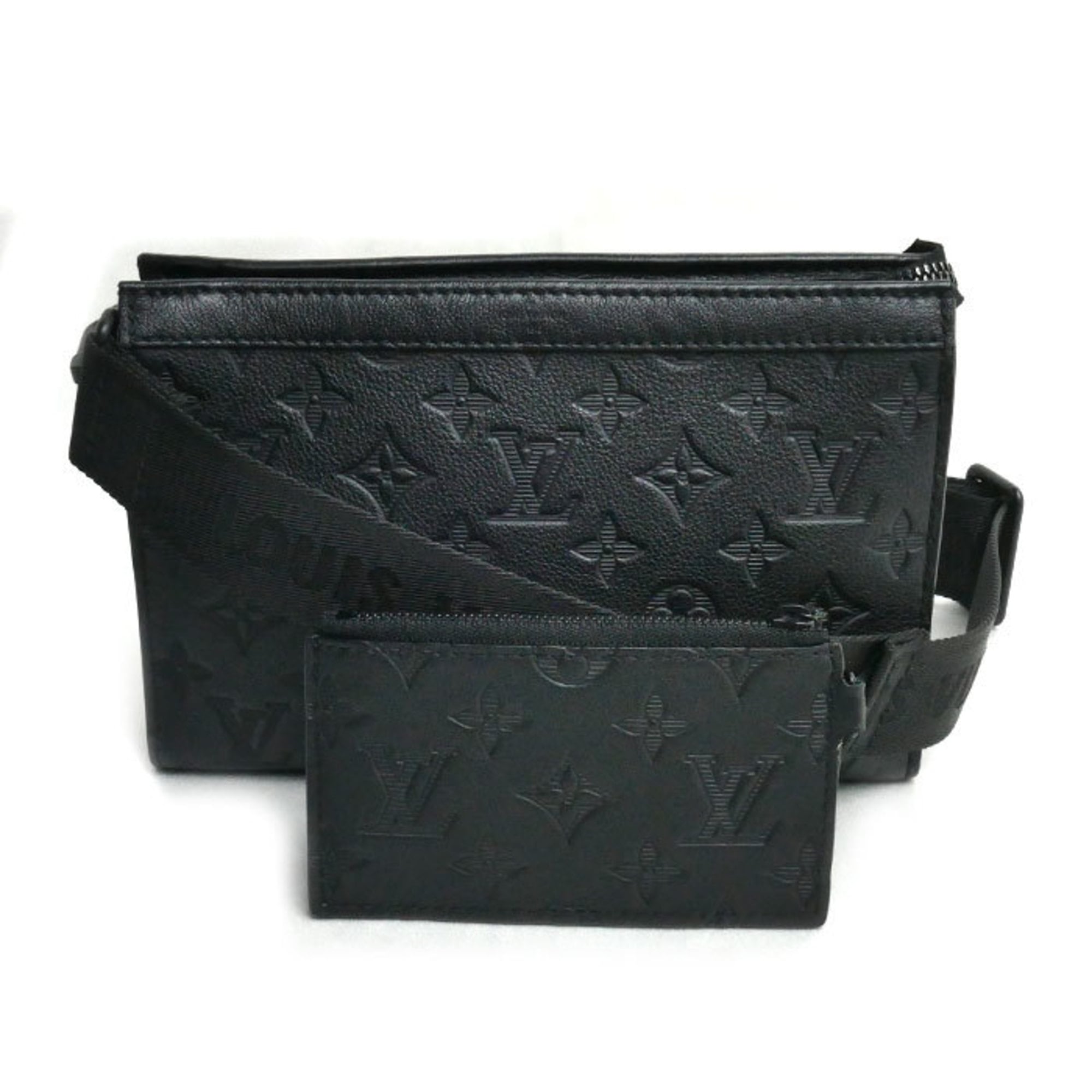 Louis Vuitton Black Monogram Shadow Pouch Shoulder Bag