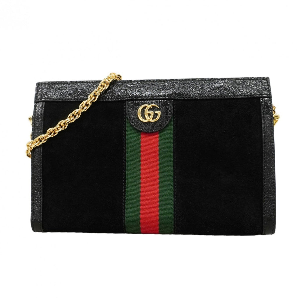 Gucci Black Suede Shoulder Bag (Pre-Owned)