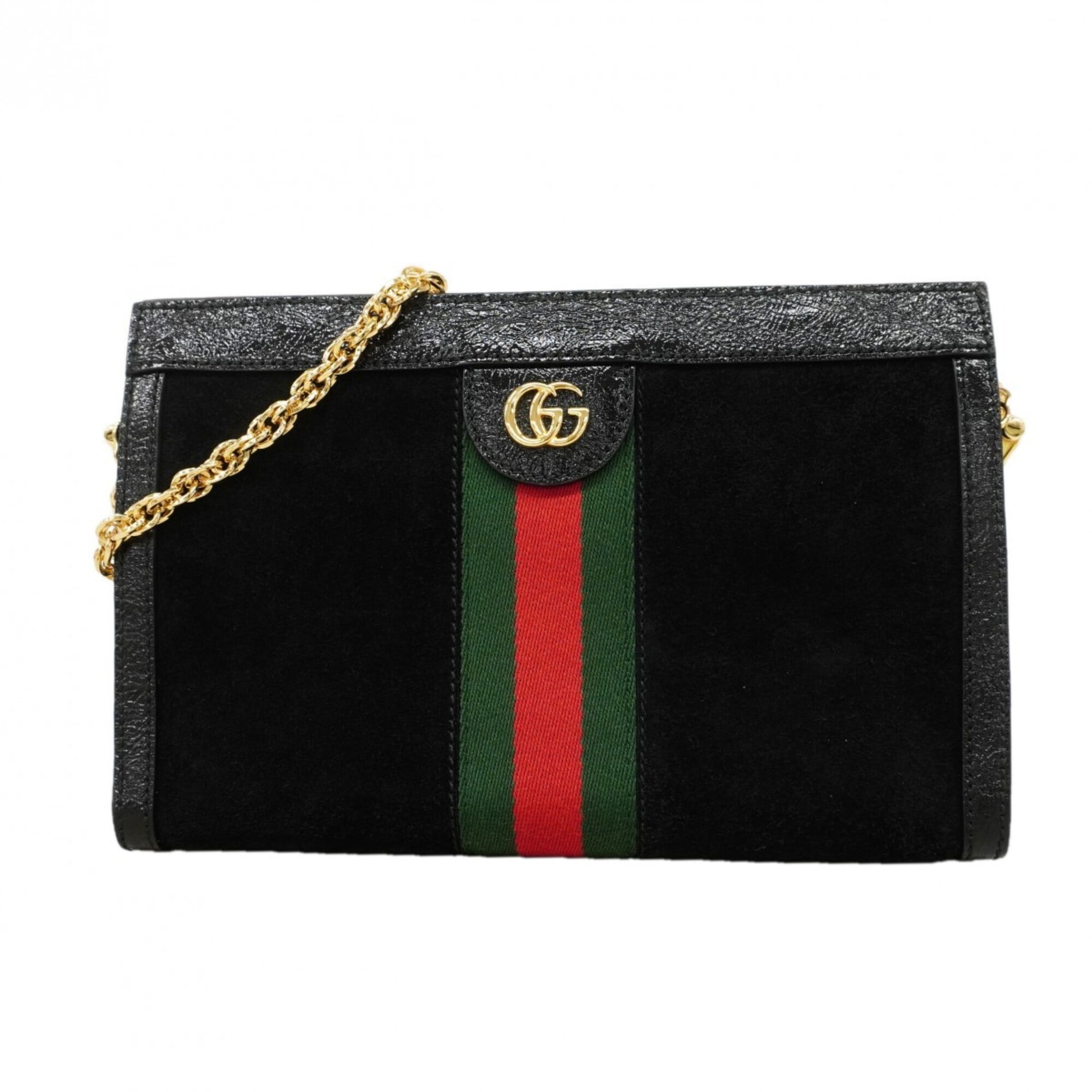 Gucci Black Suede Shoulder Bag (Pre-Owned)