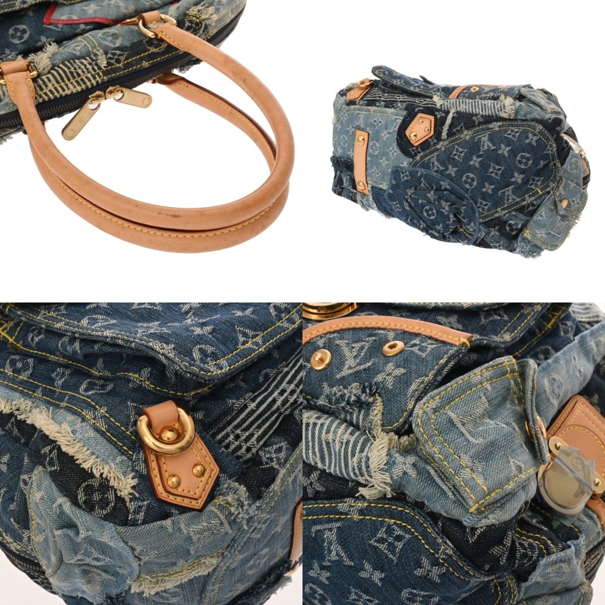 Louis Vuitton Monogram Denim Blue Monogram Denim Handbag