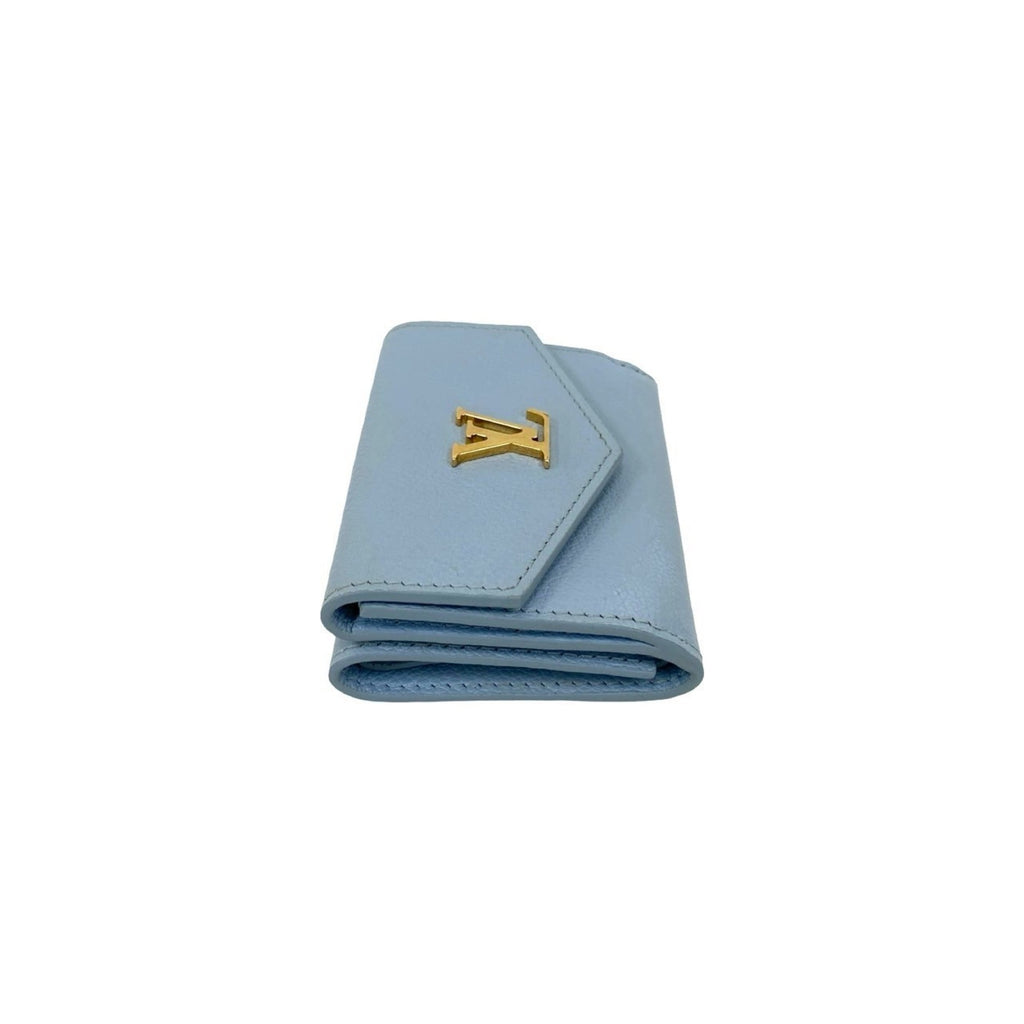 Louis Vuitton Blue Leather Wallet (Tri-Fold)
