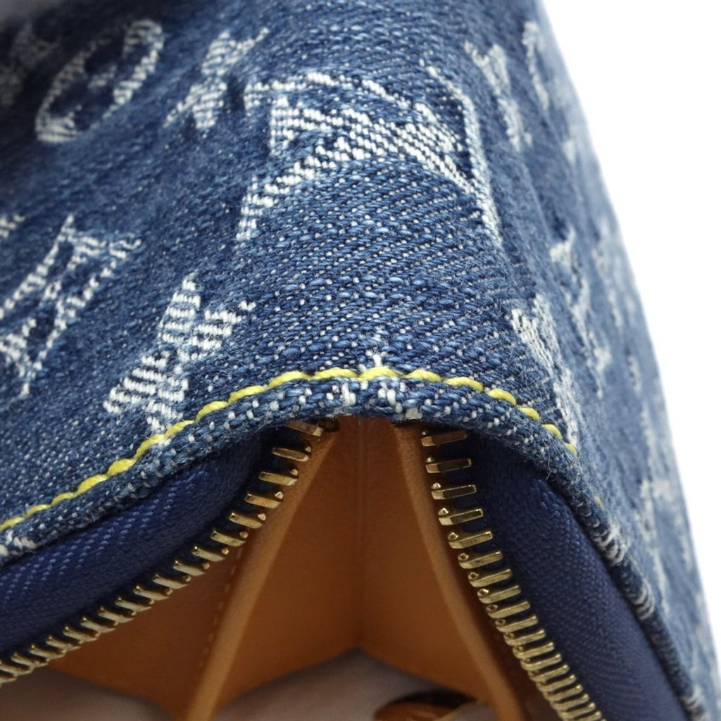 Louis Vuitton Monogram Denim Blue Monogram Monogram Denim Long Bill Wallet