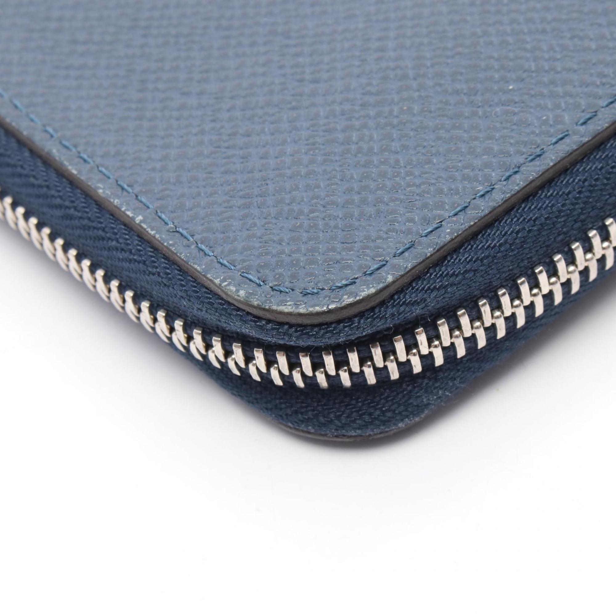 Louis Vuitton Navy Leather Long Wallet
