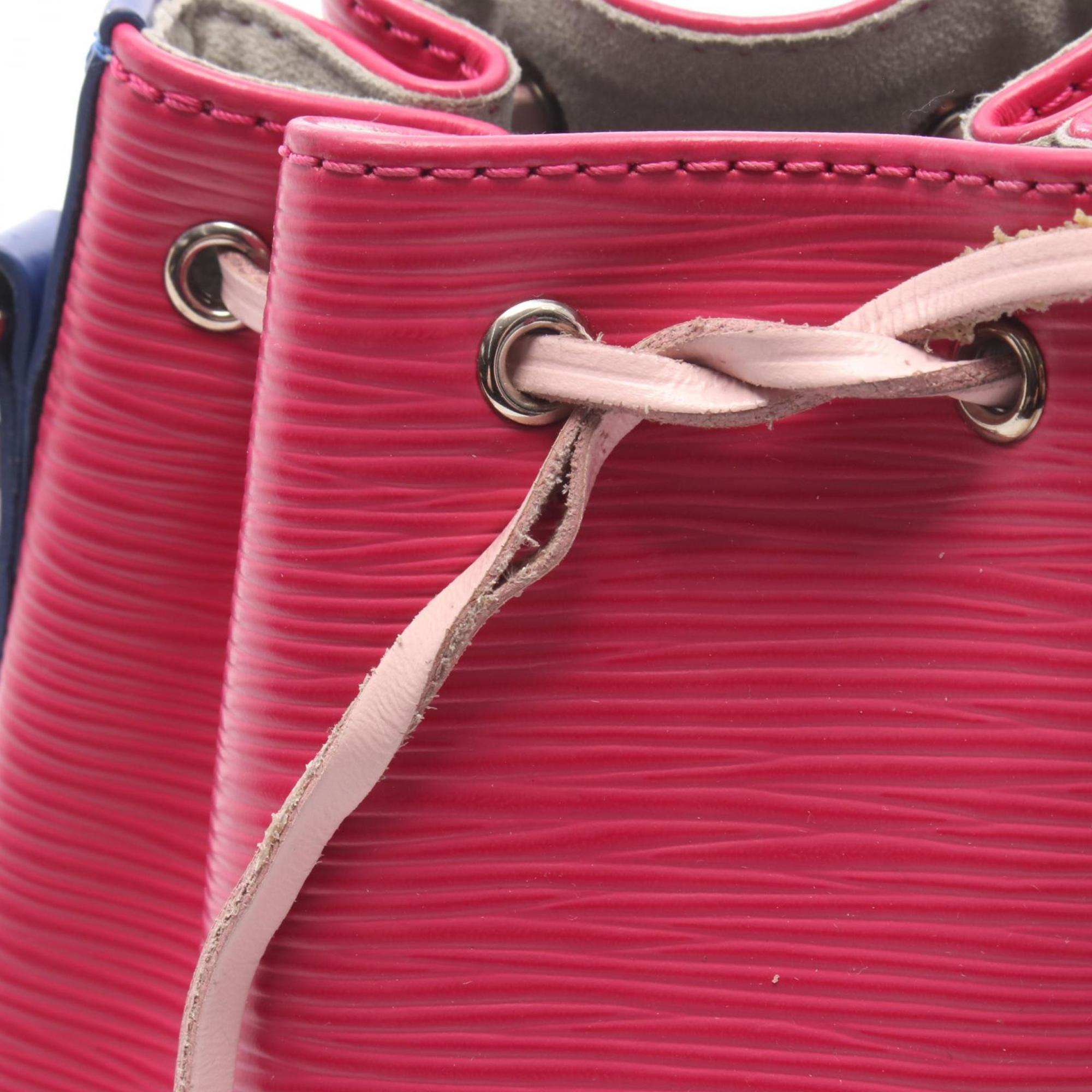 Louis Vuitton Blue Fuchsia Pink Epi Leather Handbag Shoulder Bag