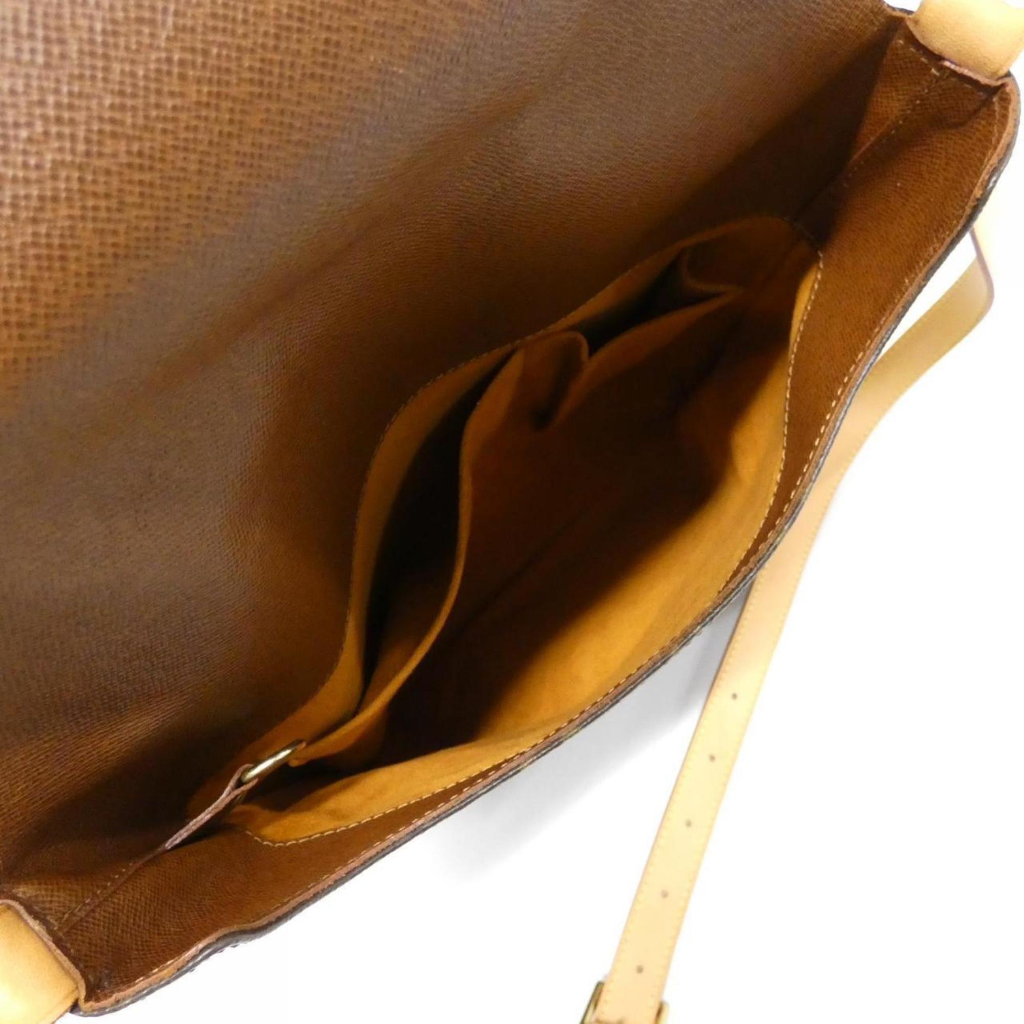 Louis Vuitton Marron Coated Canvas Shoulder Bag