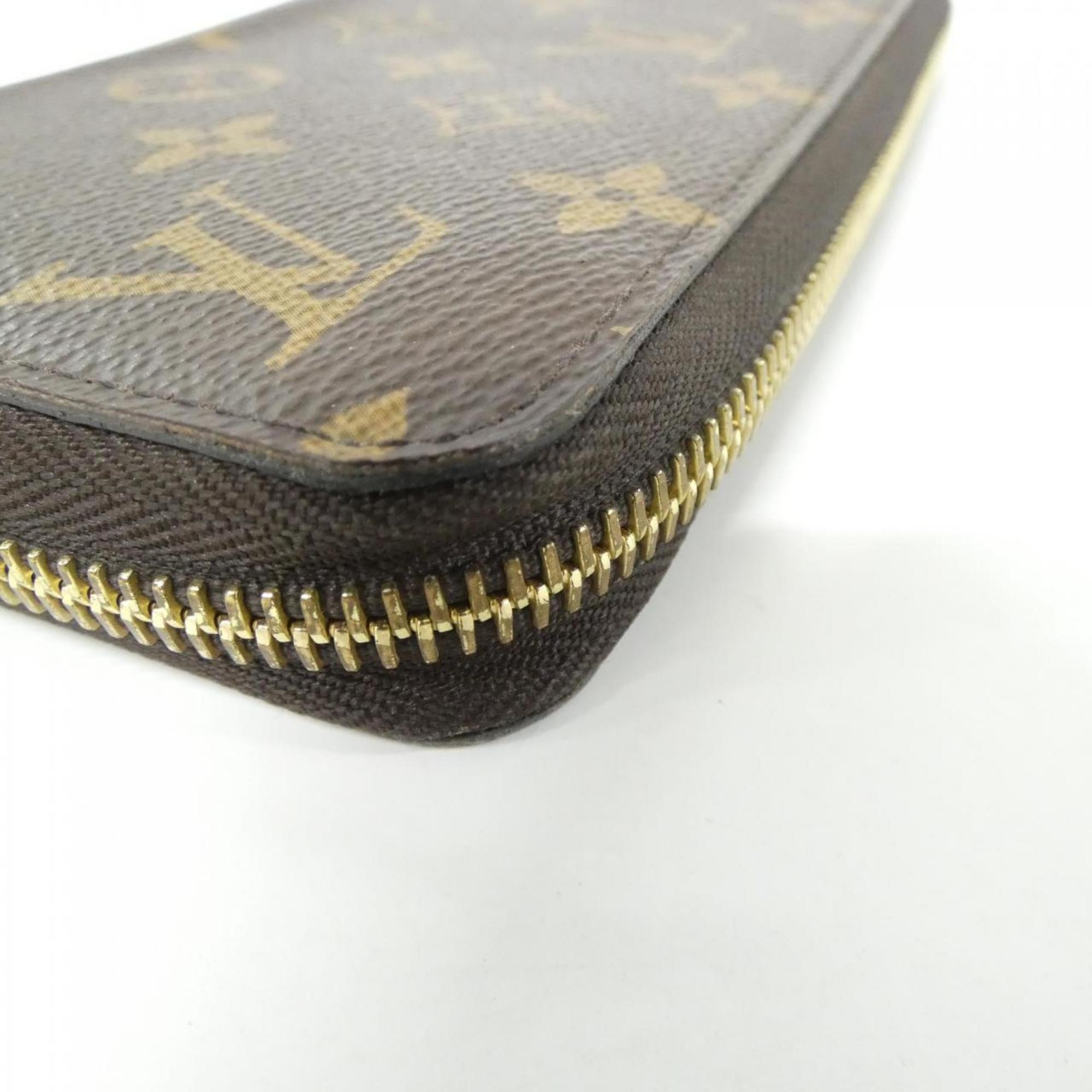 Louis Vuitton Coquelicots Marron Coated Canvas Long Wallet