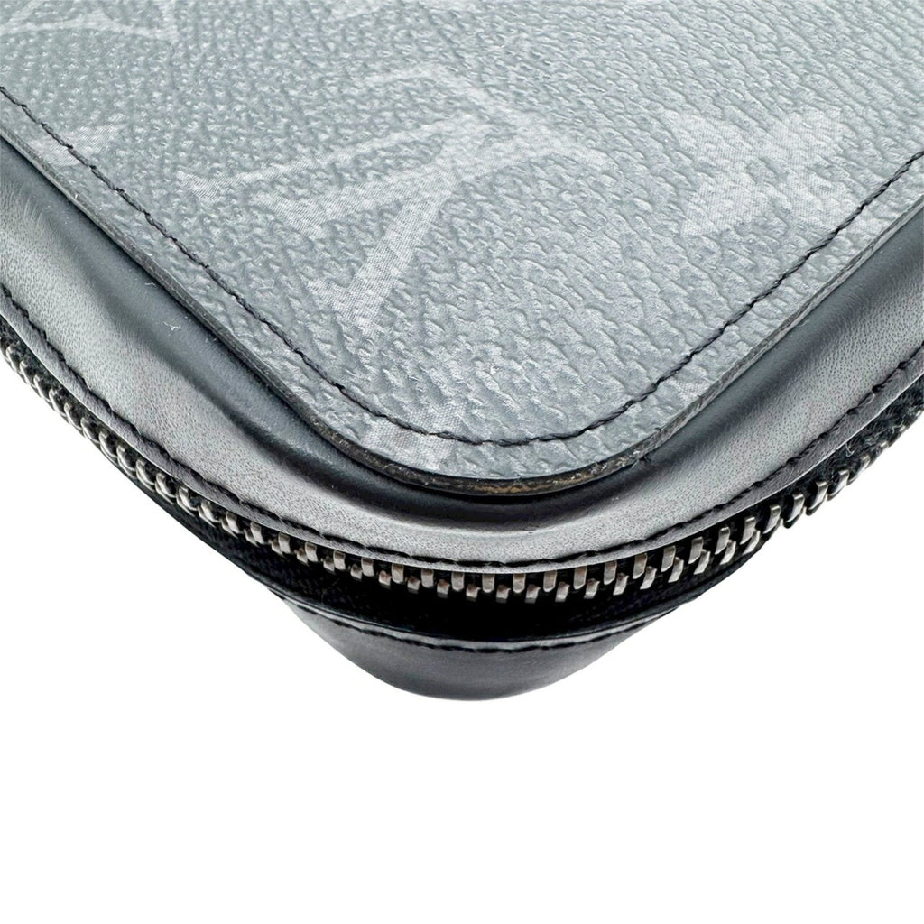 Louis Vuitton Black Gray Monogram Eclipse Monogram Eclipse Long Wallet
