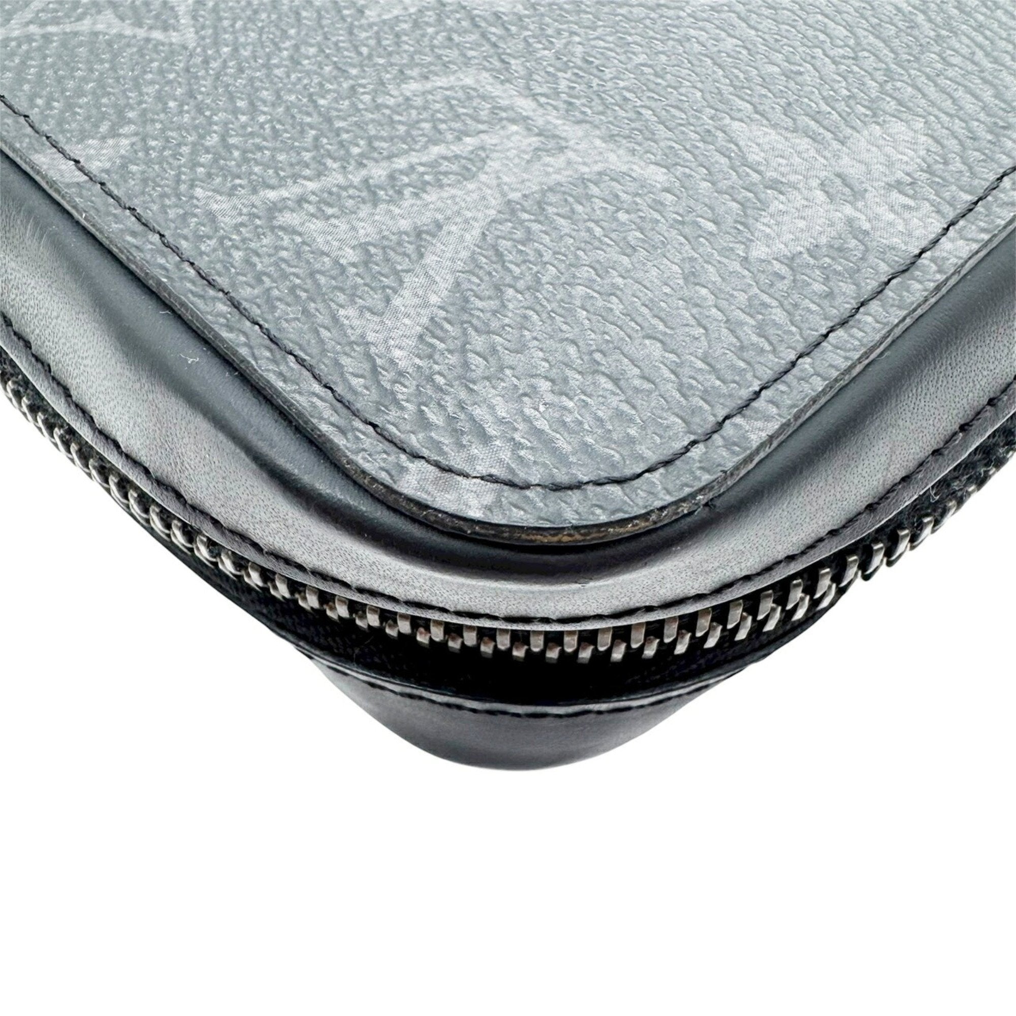 Louis Vuitton Black Gray Monogram Eclipse Monogram Eclipse Long Wallet