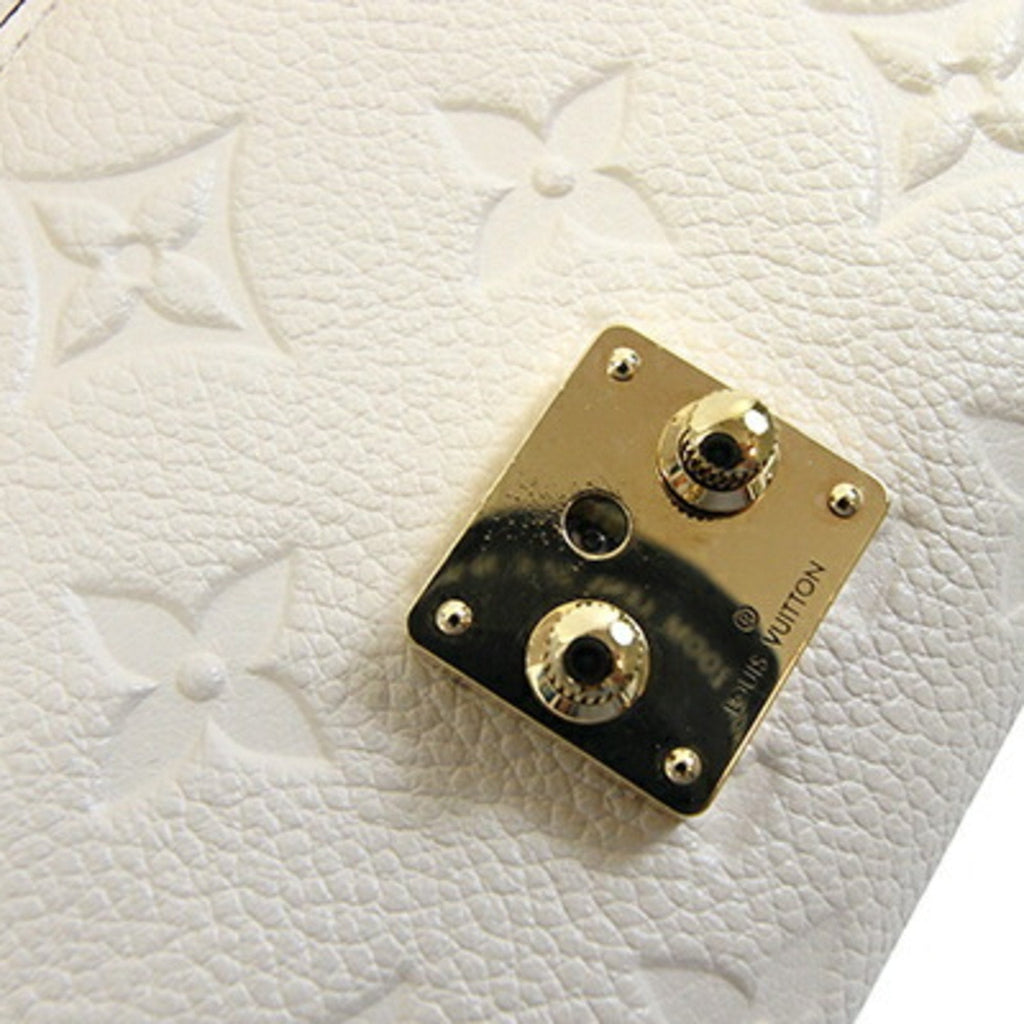 Louis Vuitton Ivory Monogram Empreinte Cuir Ombre Leather Wallet (Tri-Fold)