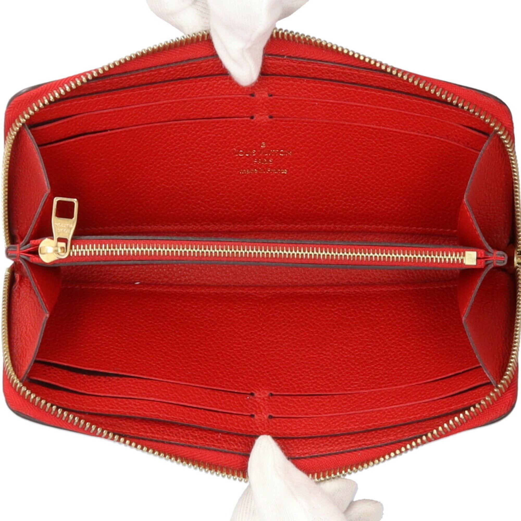 Louis Vuitton Monogram Empreinte Red Color Monogram Empreinte Long Wallet