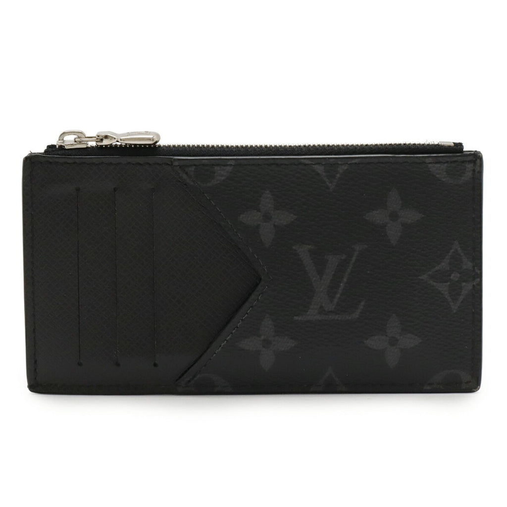 Louis Vuitton Noir Taiga Leather Monogram Eclipse Coin Purse/Coin Case