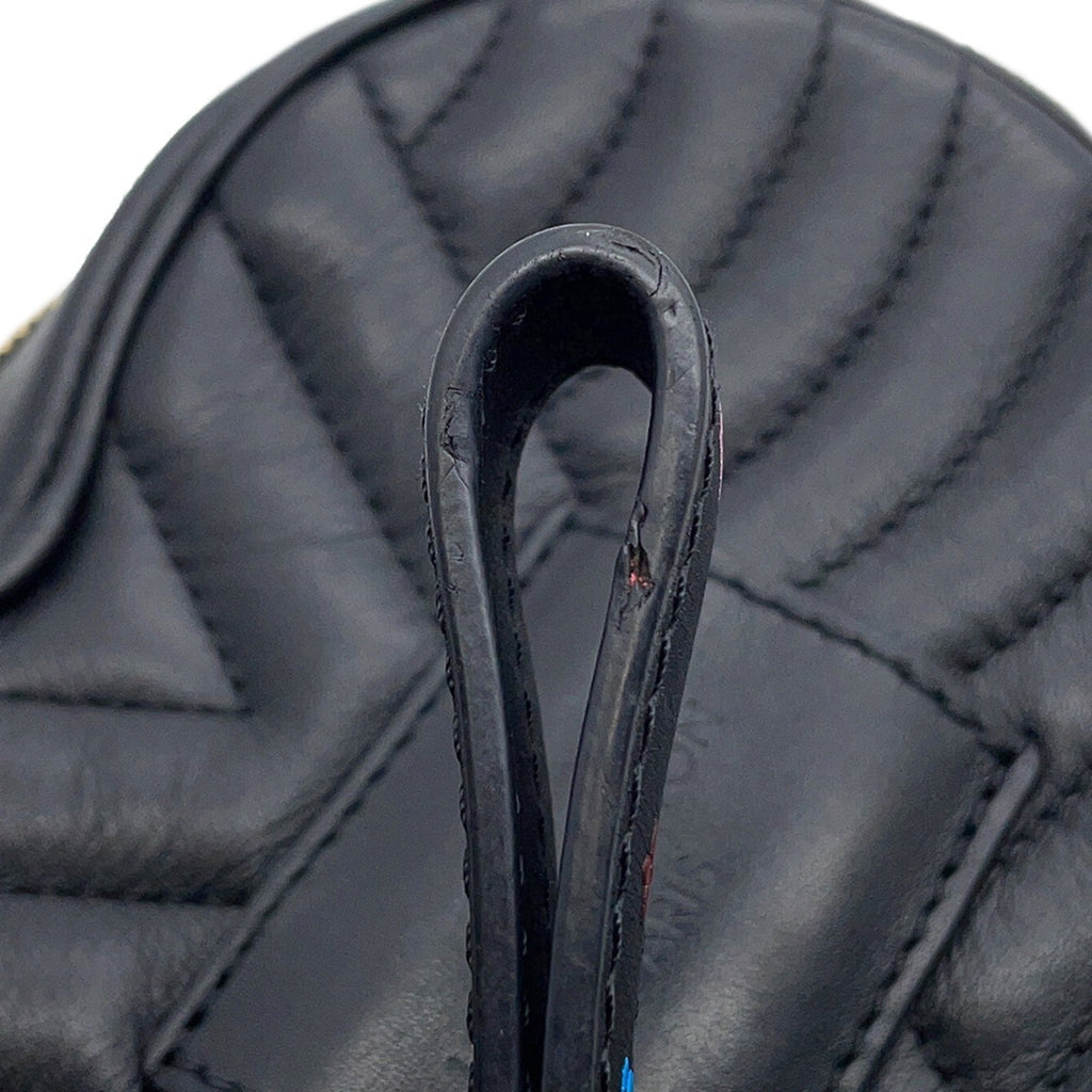 Louis Vuitton Noir Leather Shoulder Bag