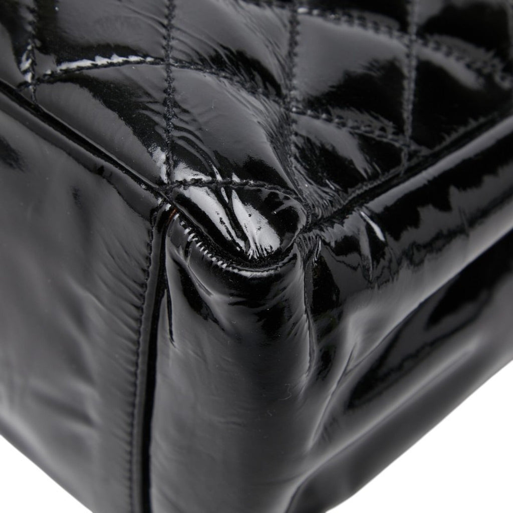 Chanel Black Patent Leather Shoulder Bag